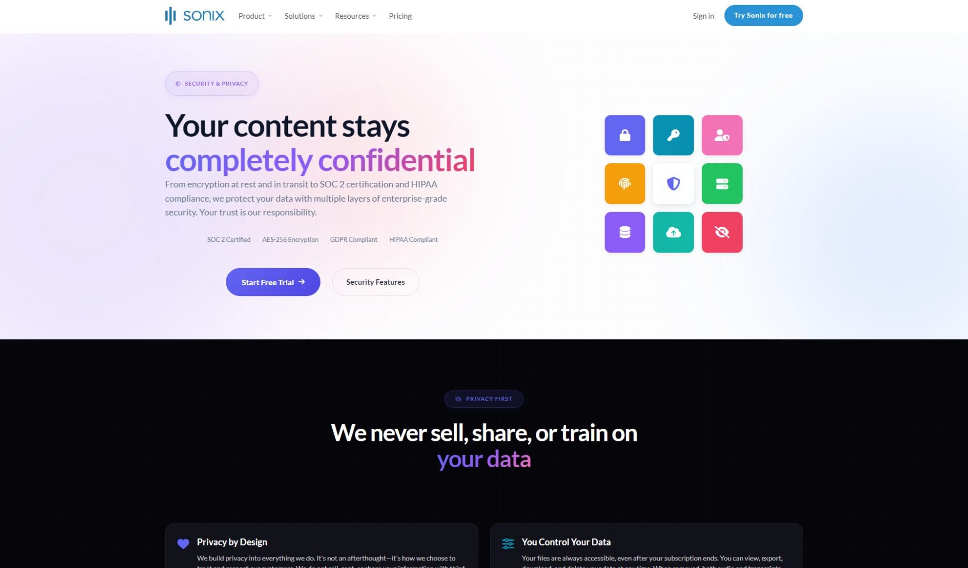 sonix.ai安全性说明