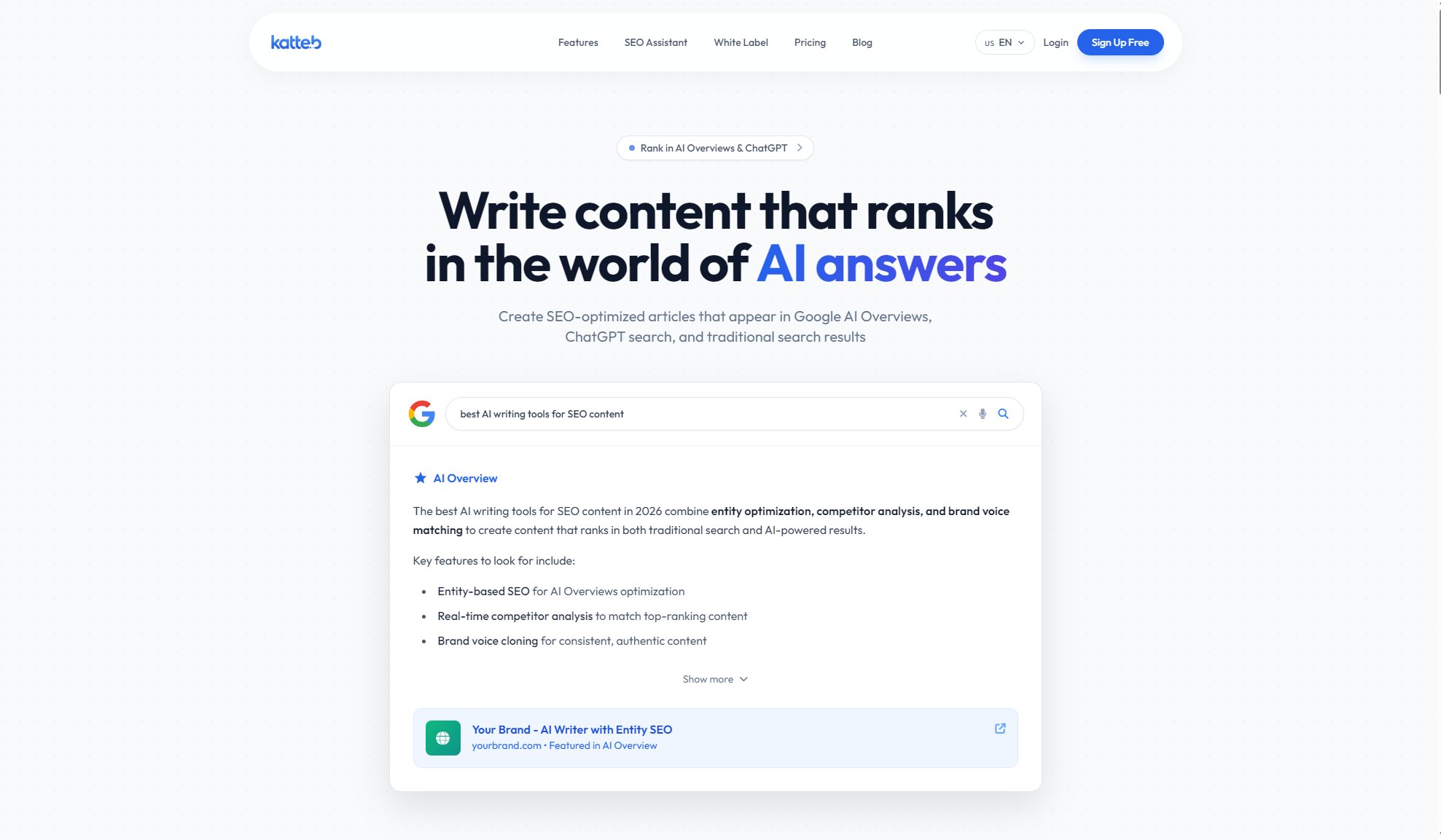 Katteb AI官网首页