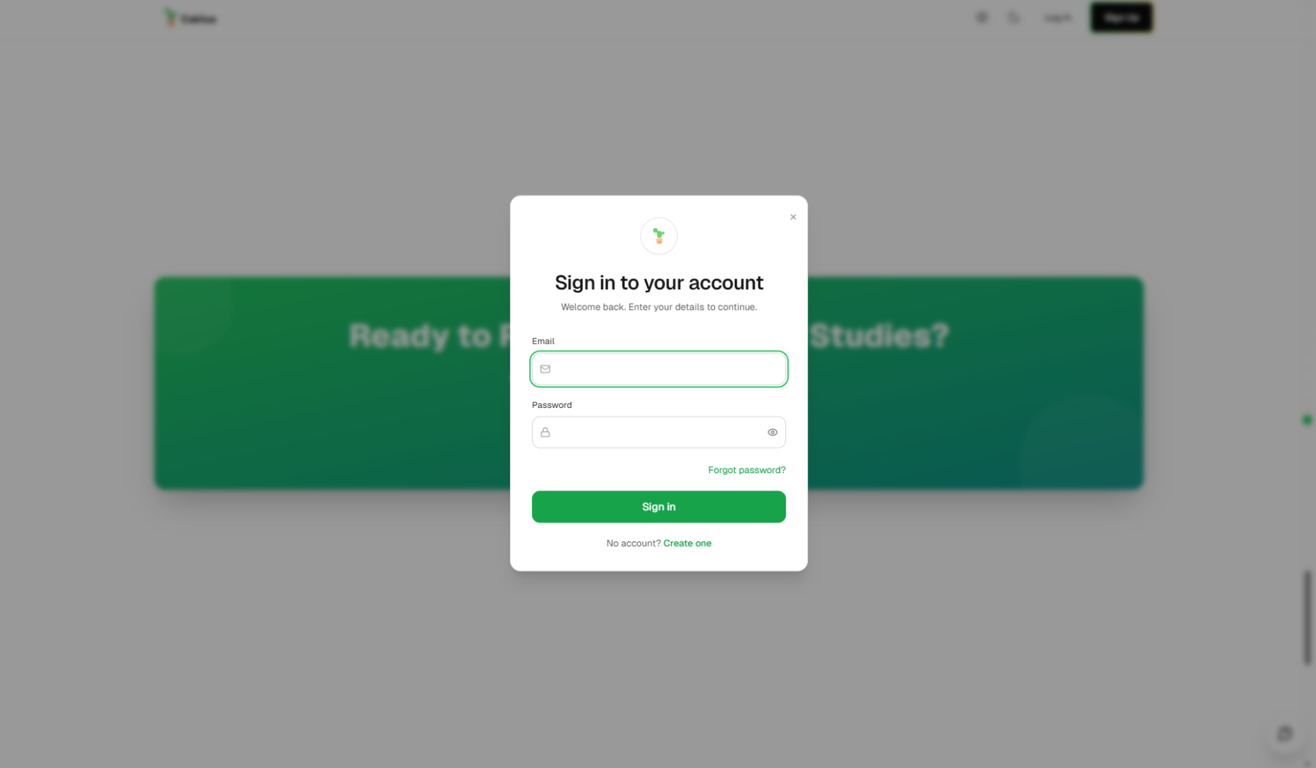 Caktus AI注册登录页