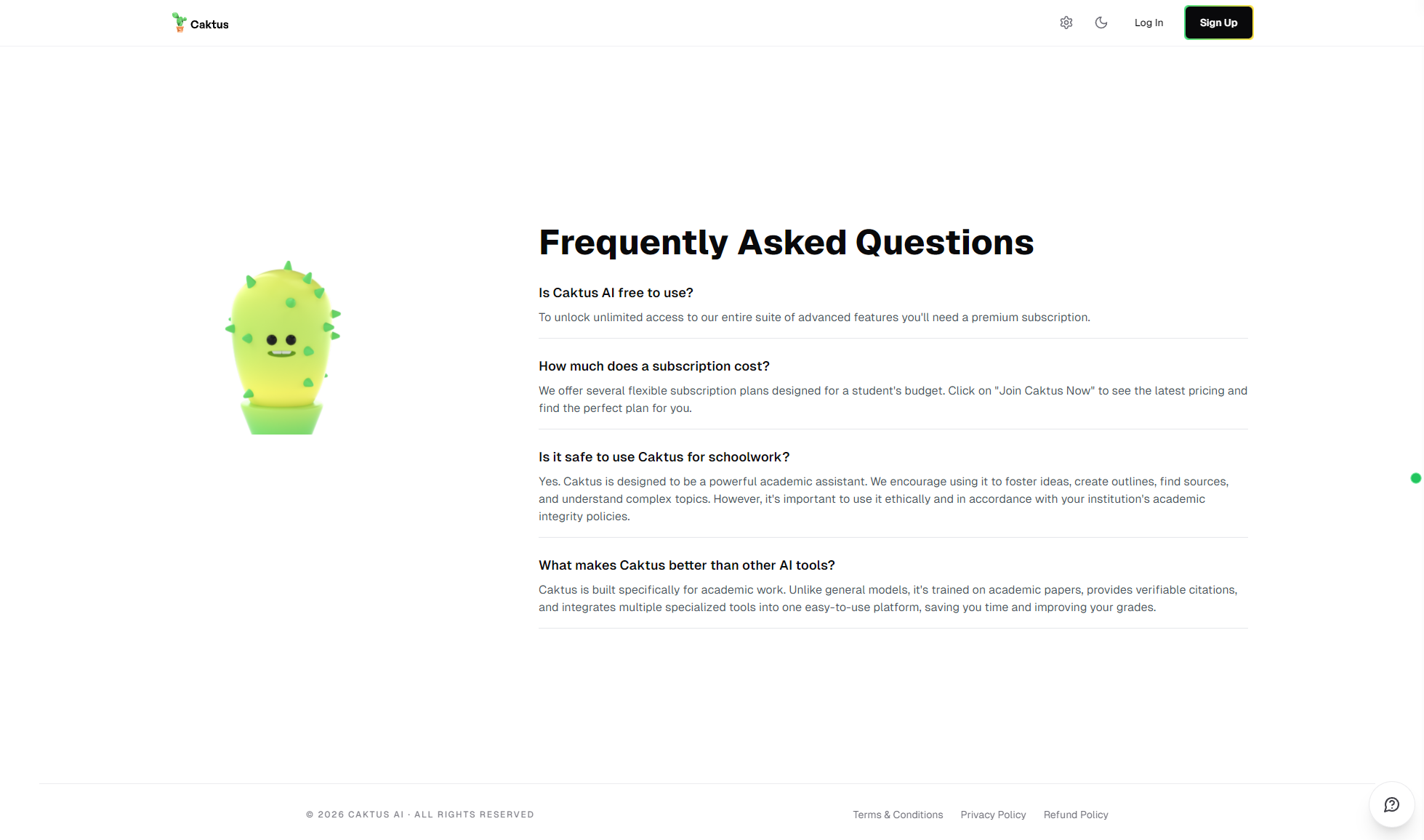 Caktus AI常见问题