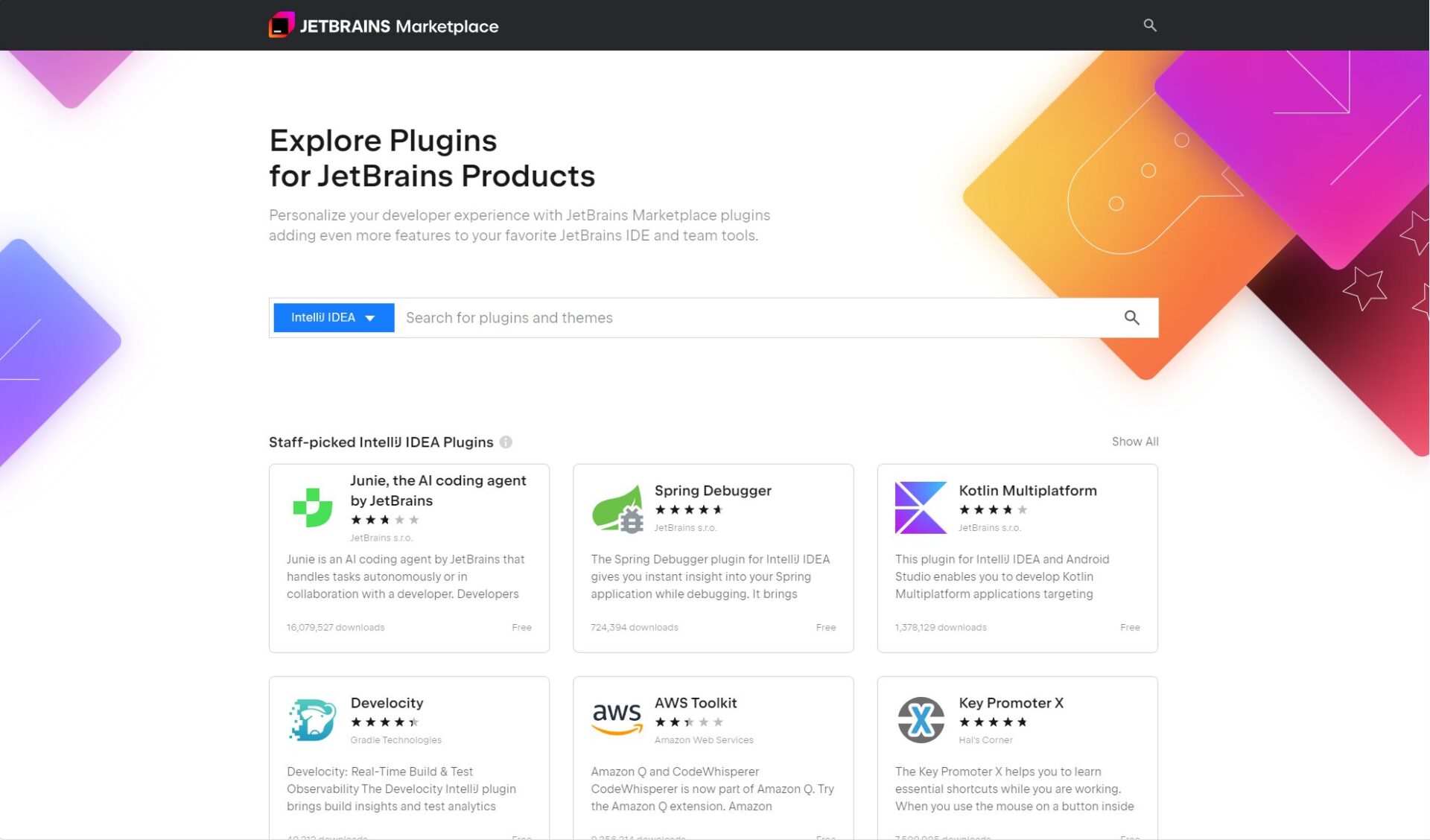 JetBrains插件市场界面