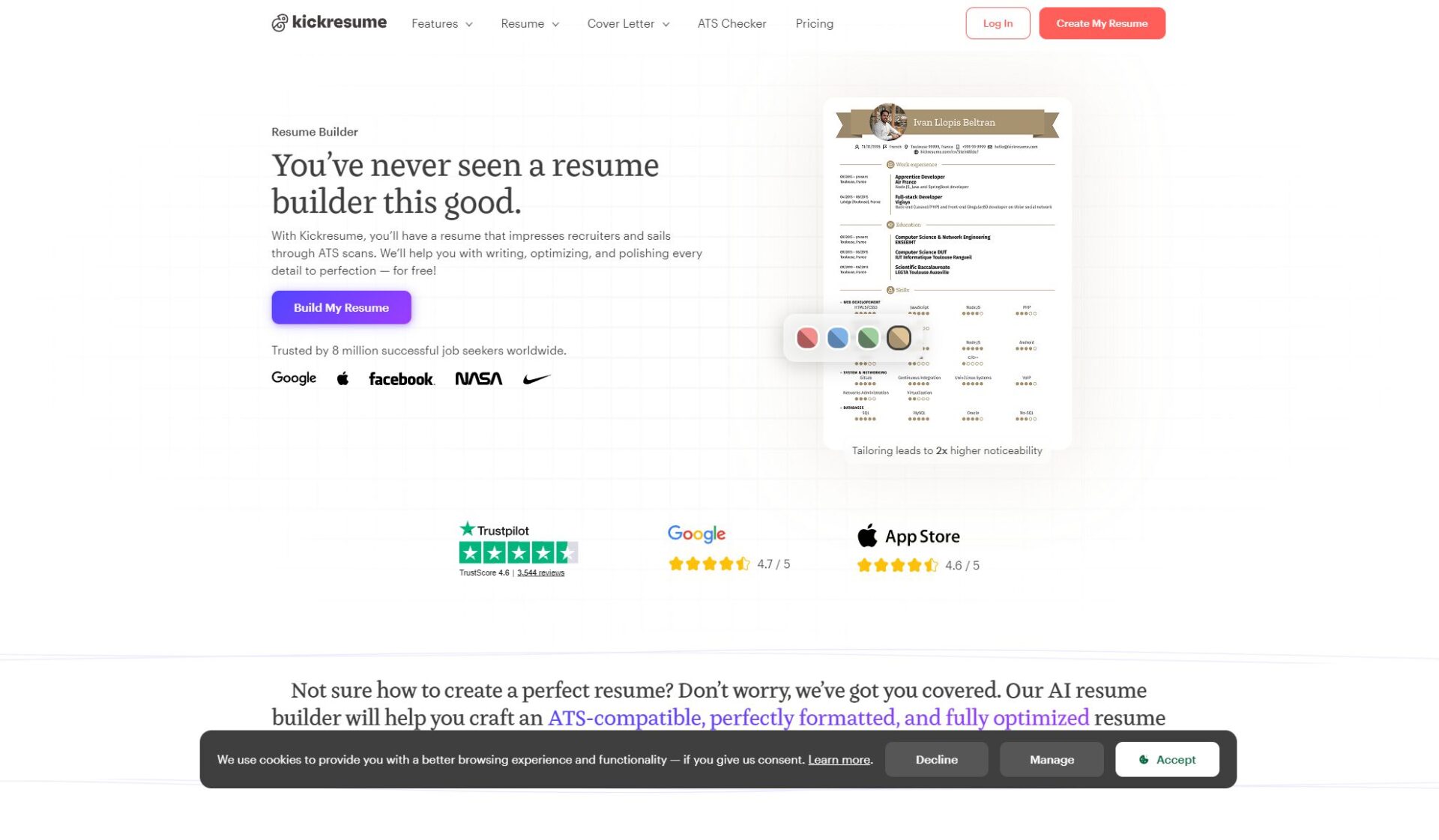 kick resume简历生成器介绍