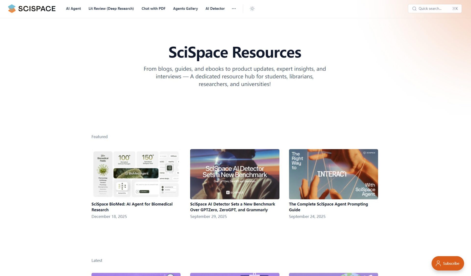 SciSpace博客介绍