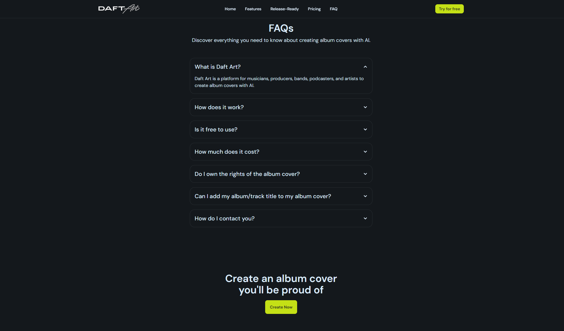 Daft Art常见问题页