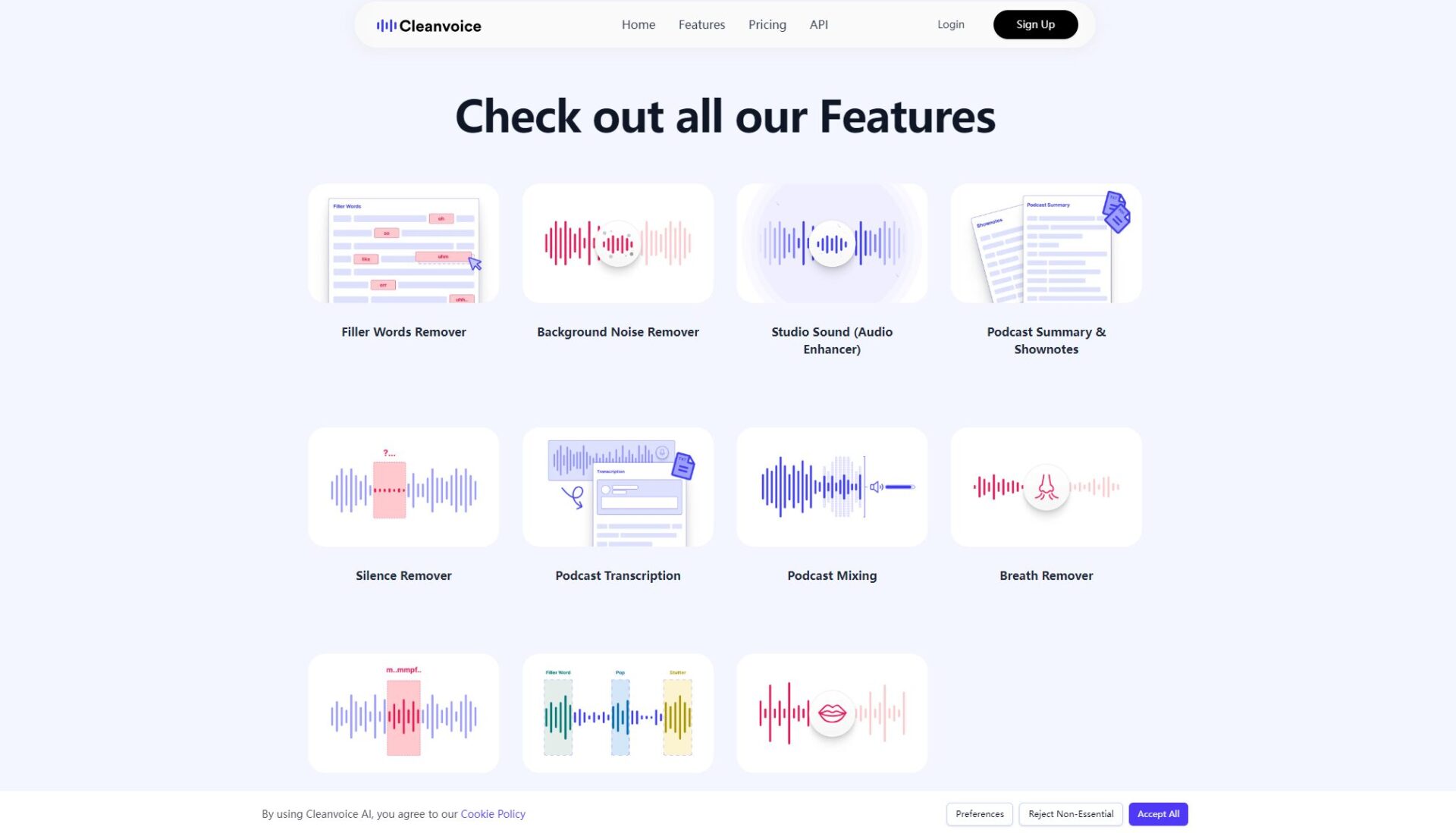 Cleanvoice AI功能介绍