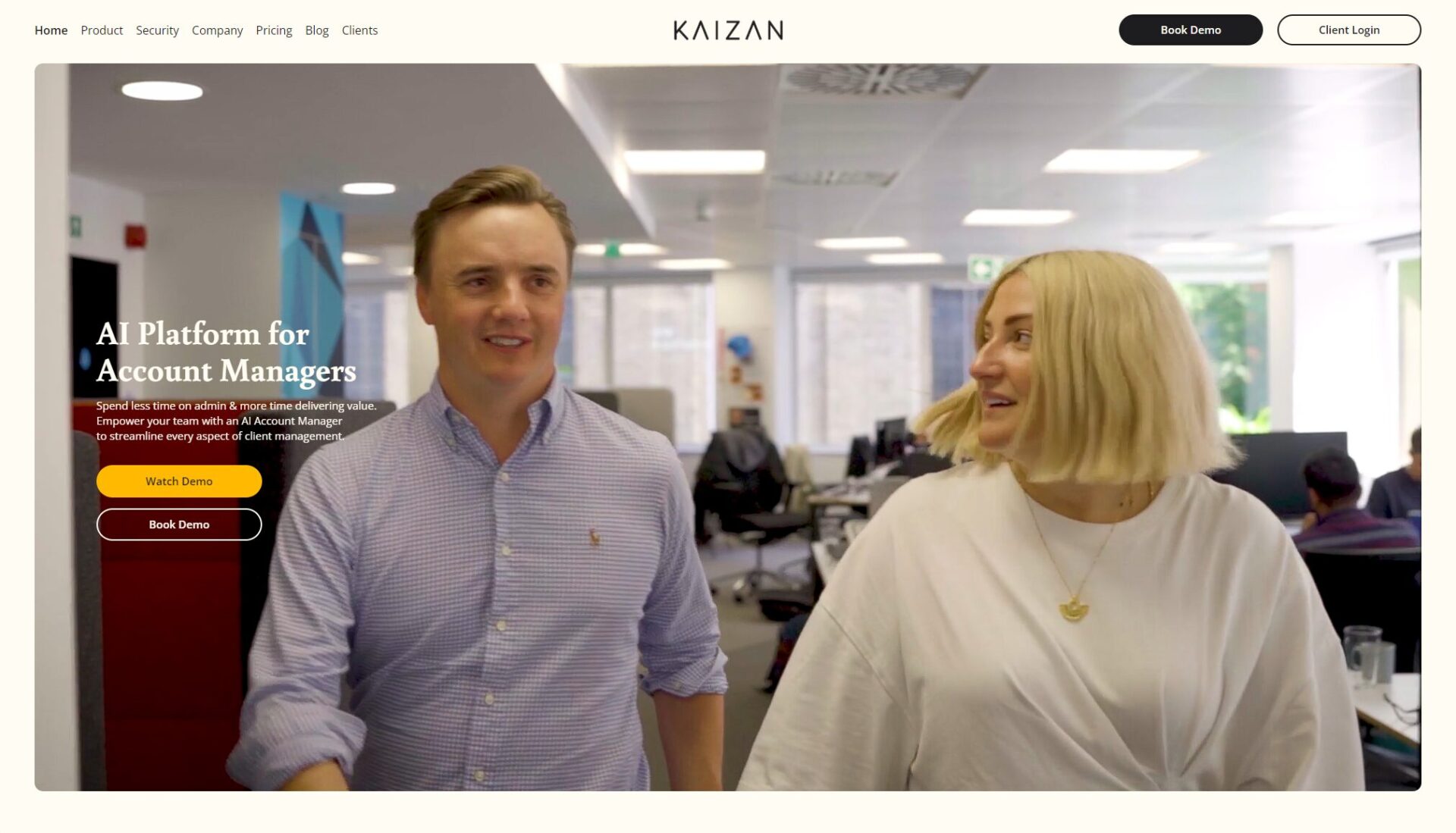 Kaizan AI官网首页截图