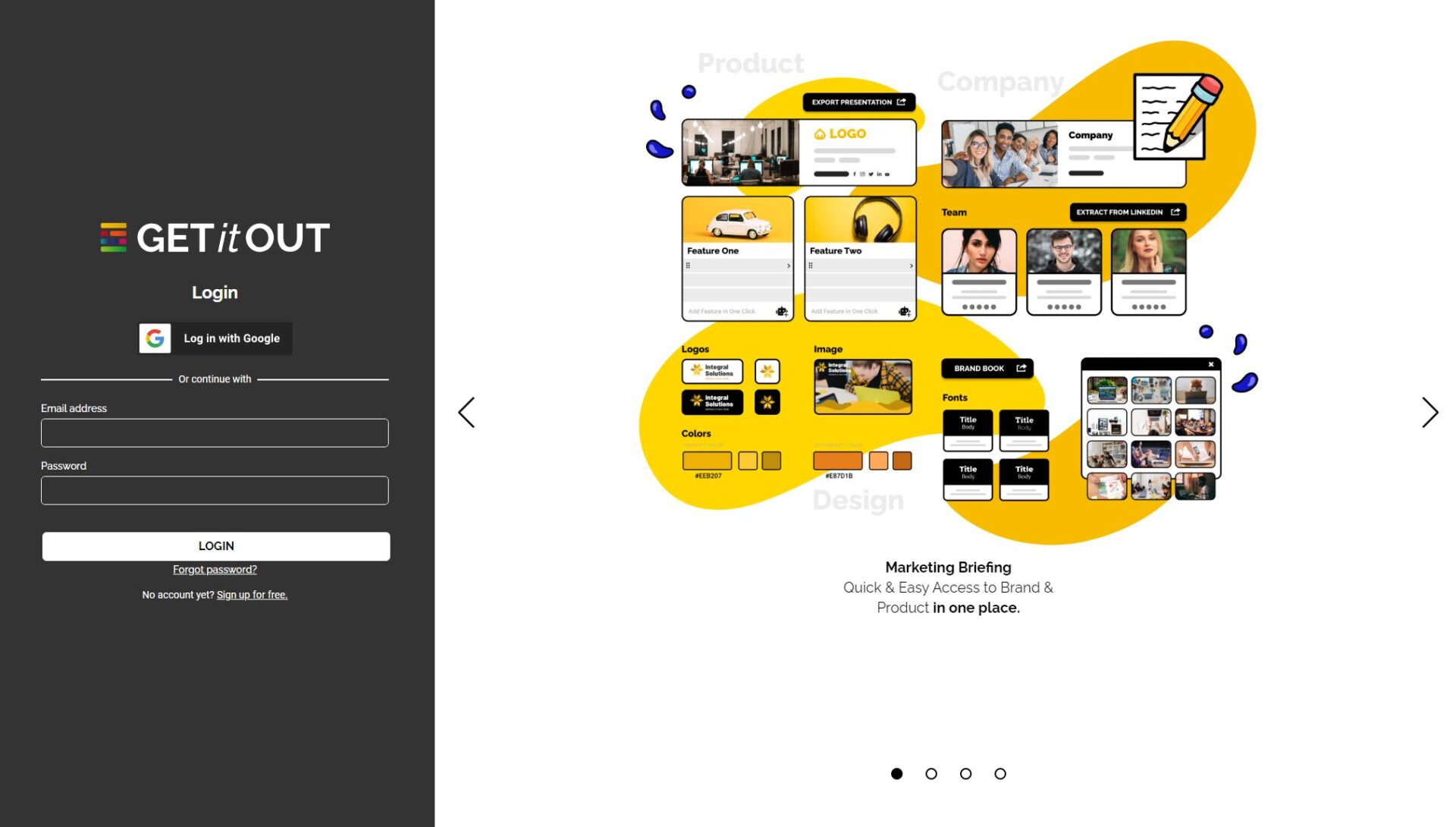 GETitOUT注册登录页
