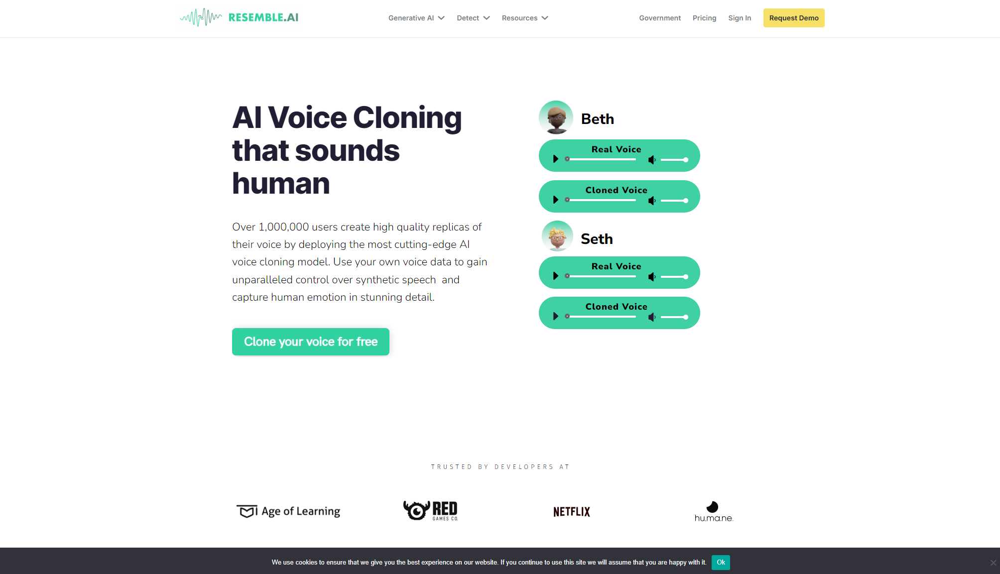 Resemble AI语音克隆功能介绍