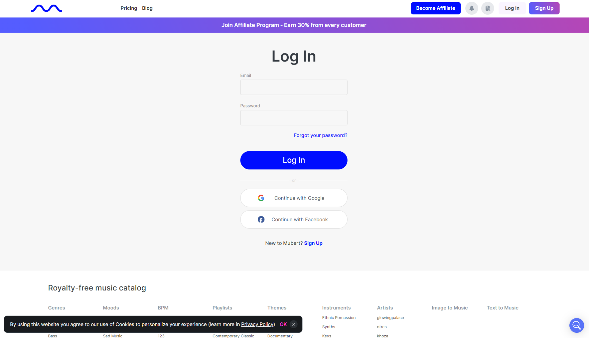 mubert ai帳號註冊