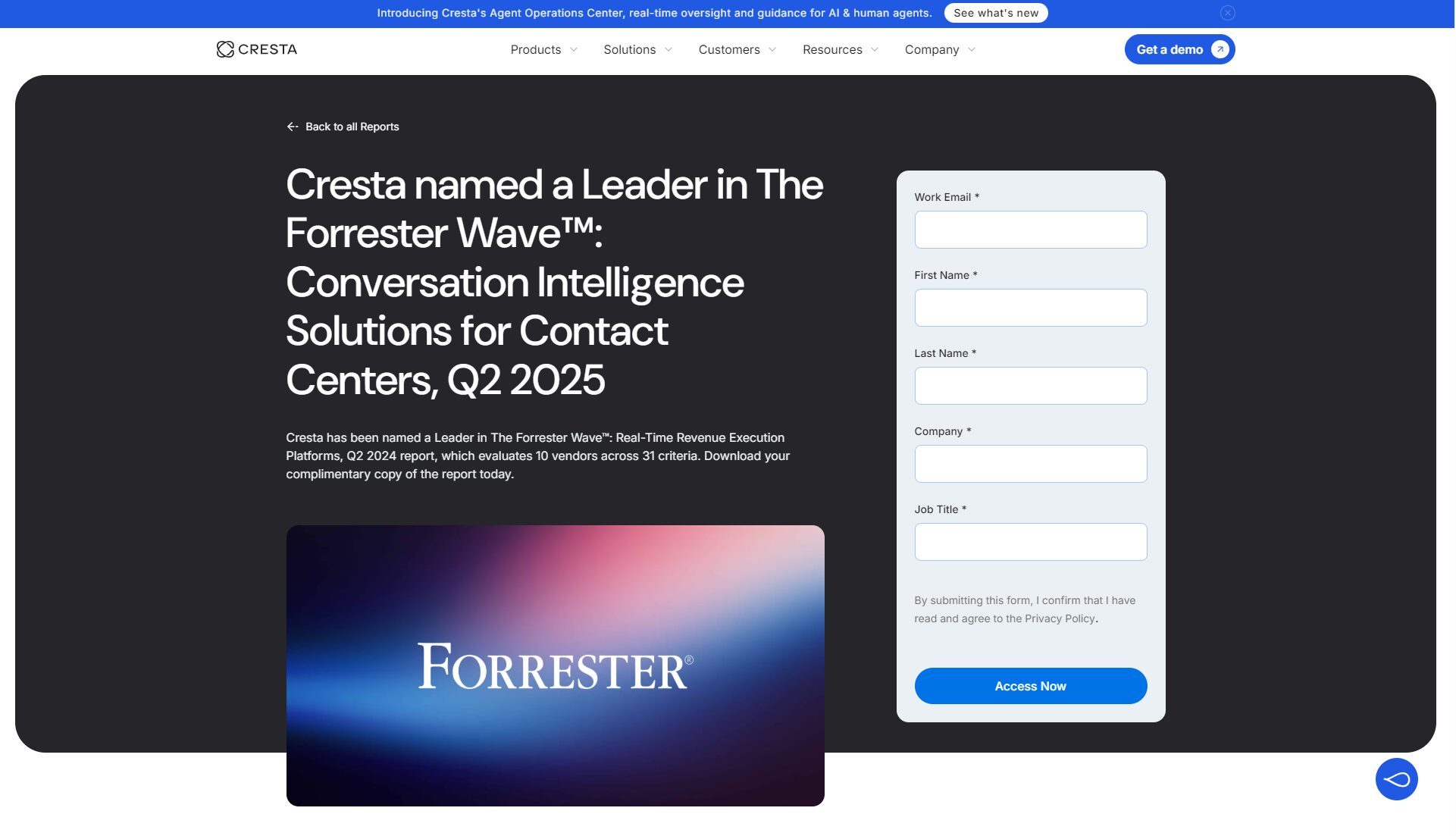 Cresta使用联系页