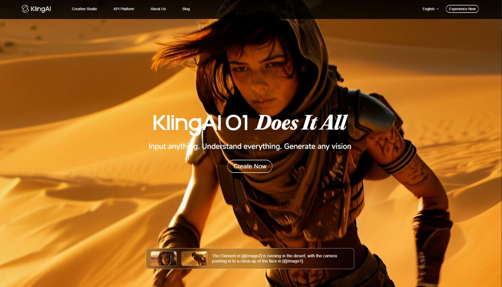 Kling AI操作界面