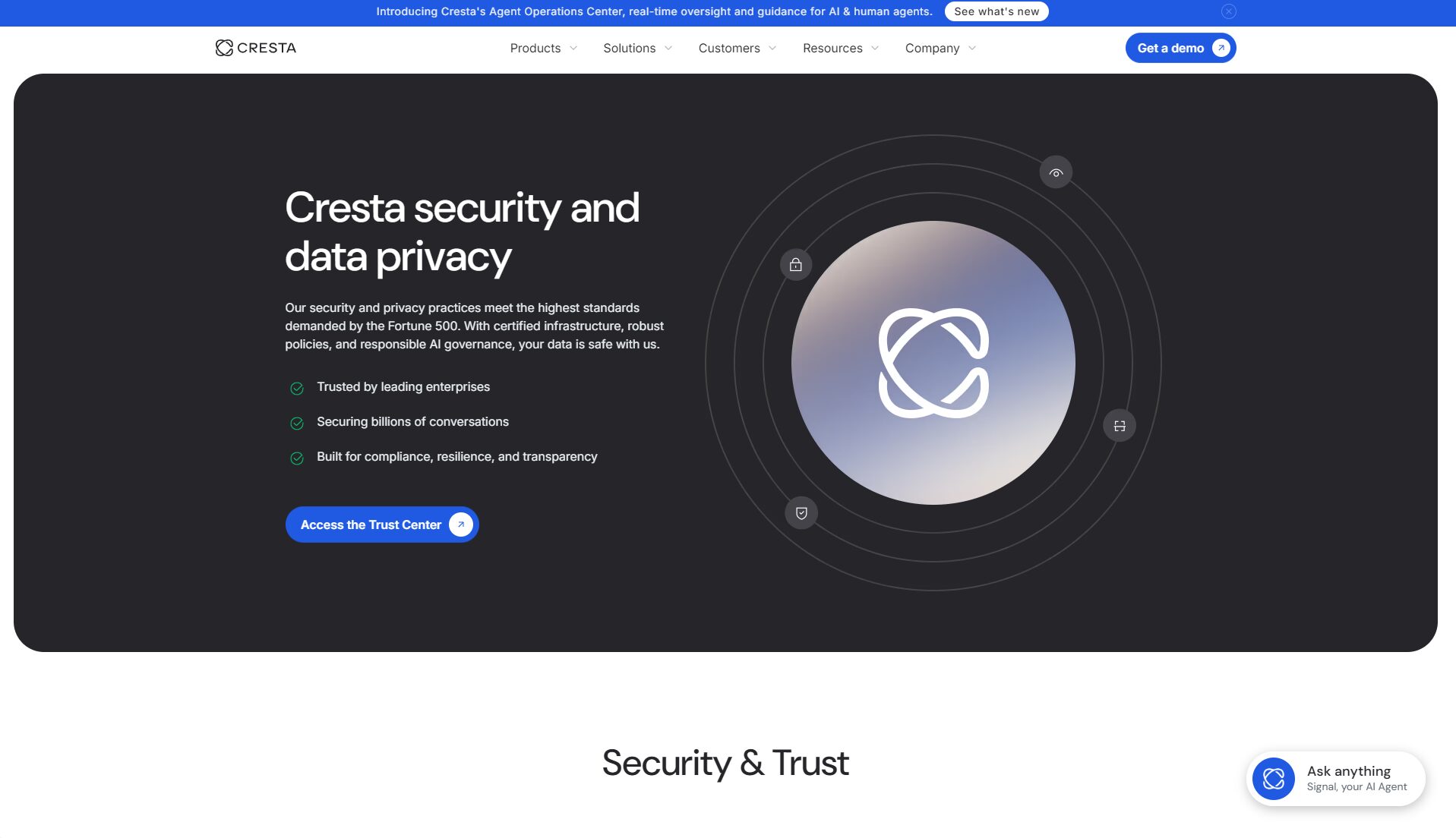 Cresta信任与安全说明