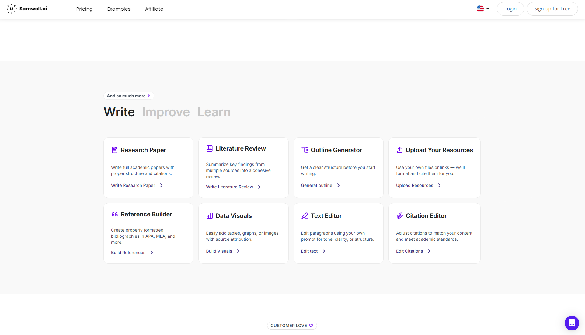 samwell ai功能介绍