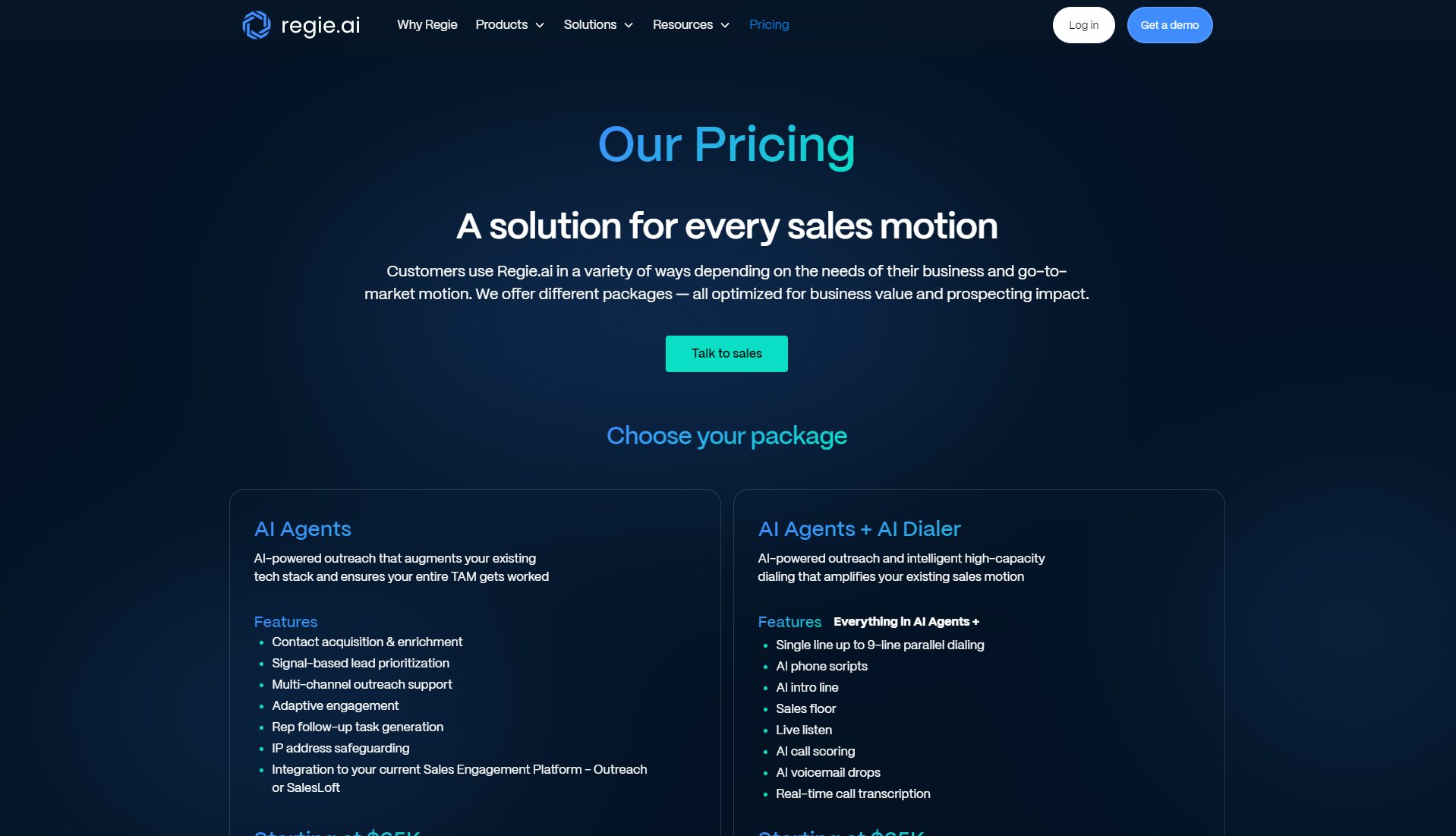 Regie.ai价格方案