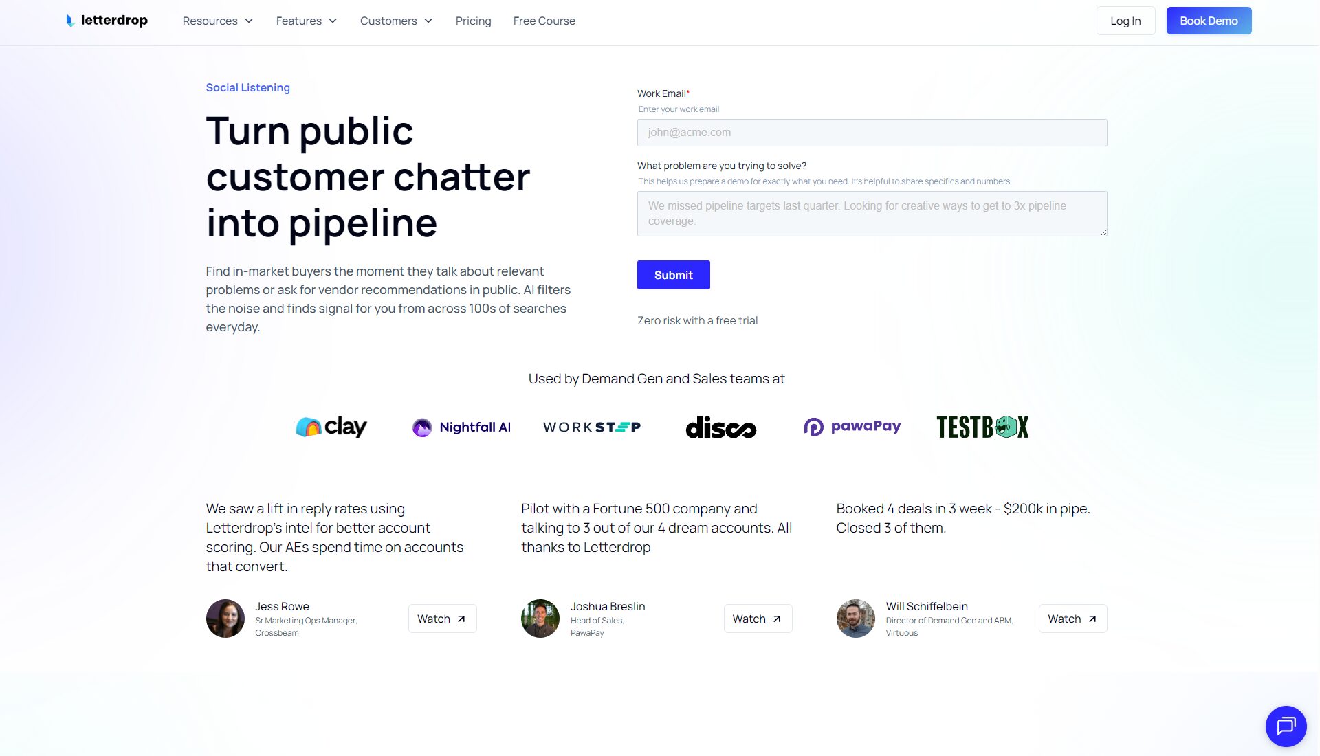 Letterdrop意见收集功能