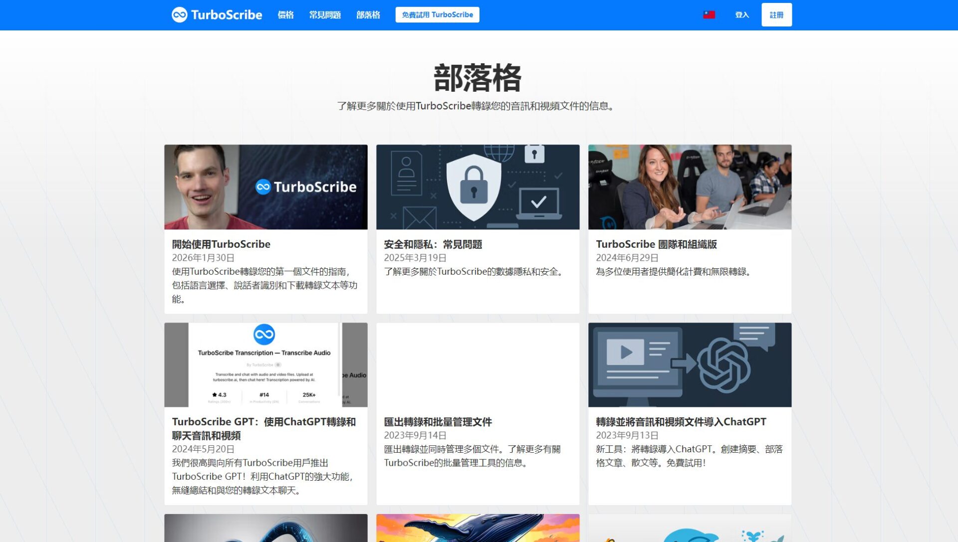 TurboScribe AI博客介绍