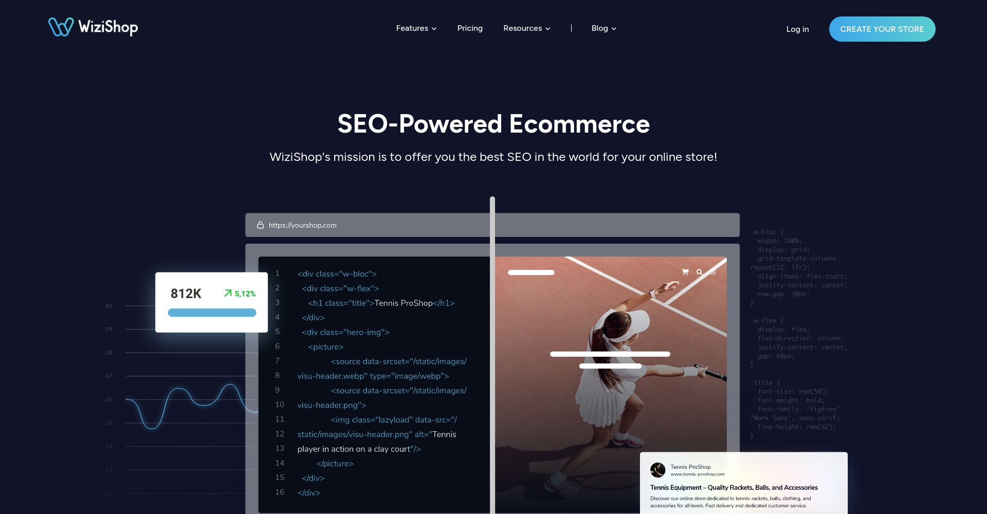 WiziShop SEO功能页