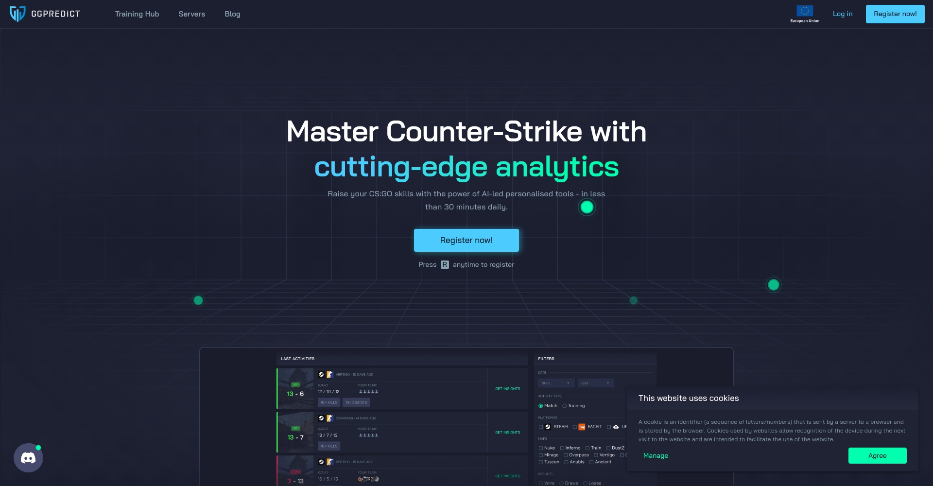 GGPredict.io官网首页截图