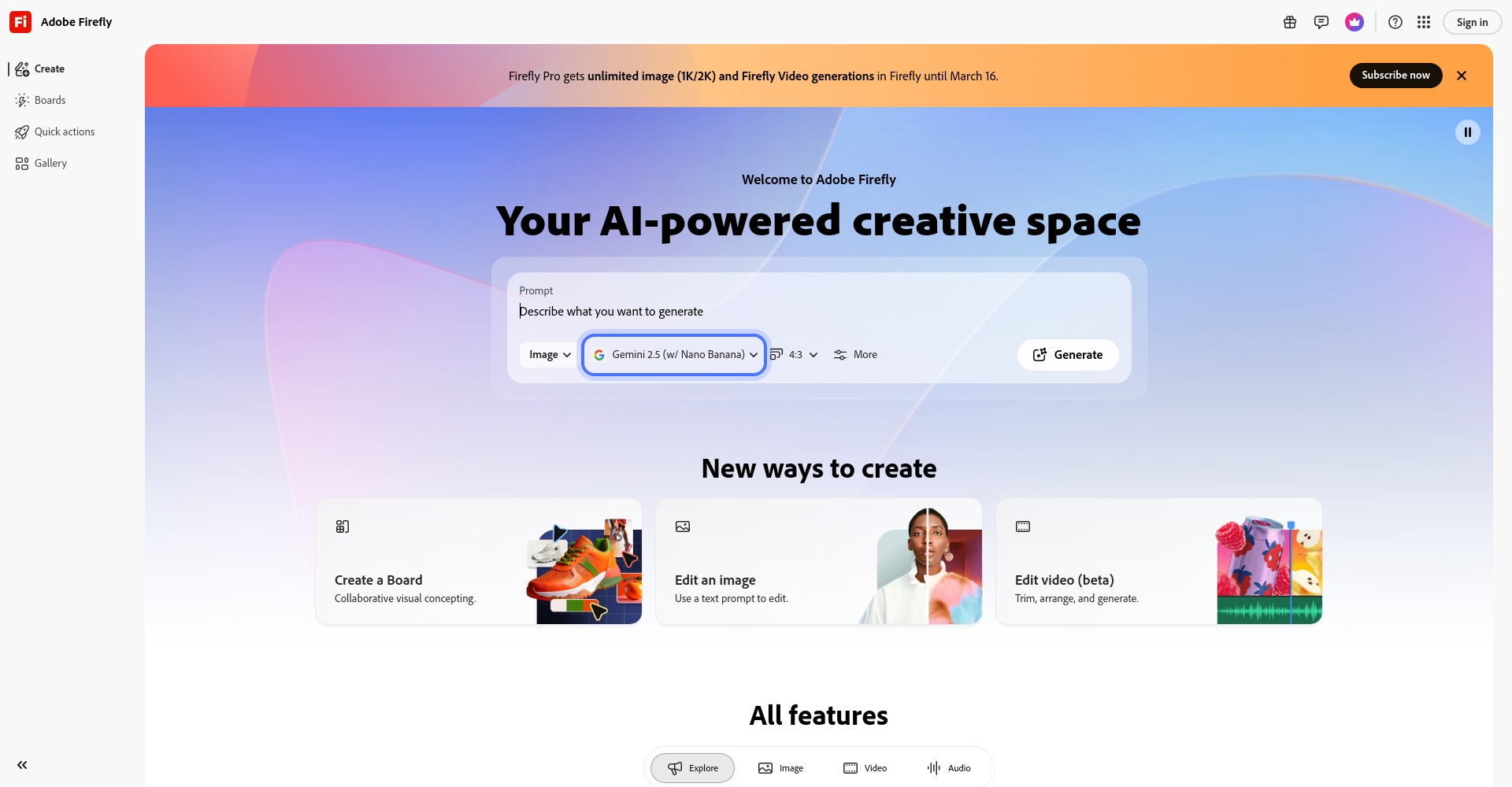 Adobe Firefly摄影后期