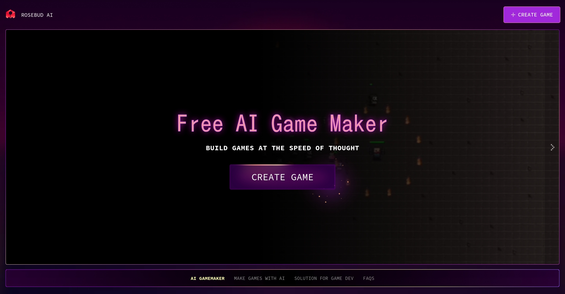 AI游戏创造工具截图