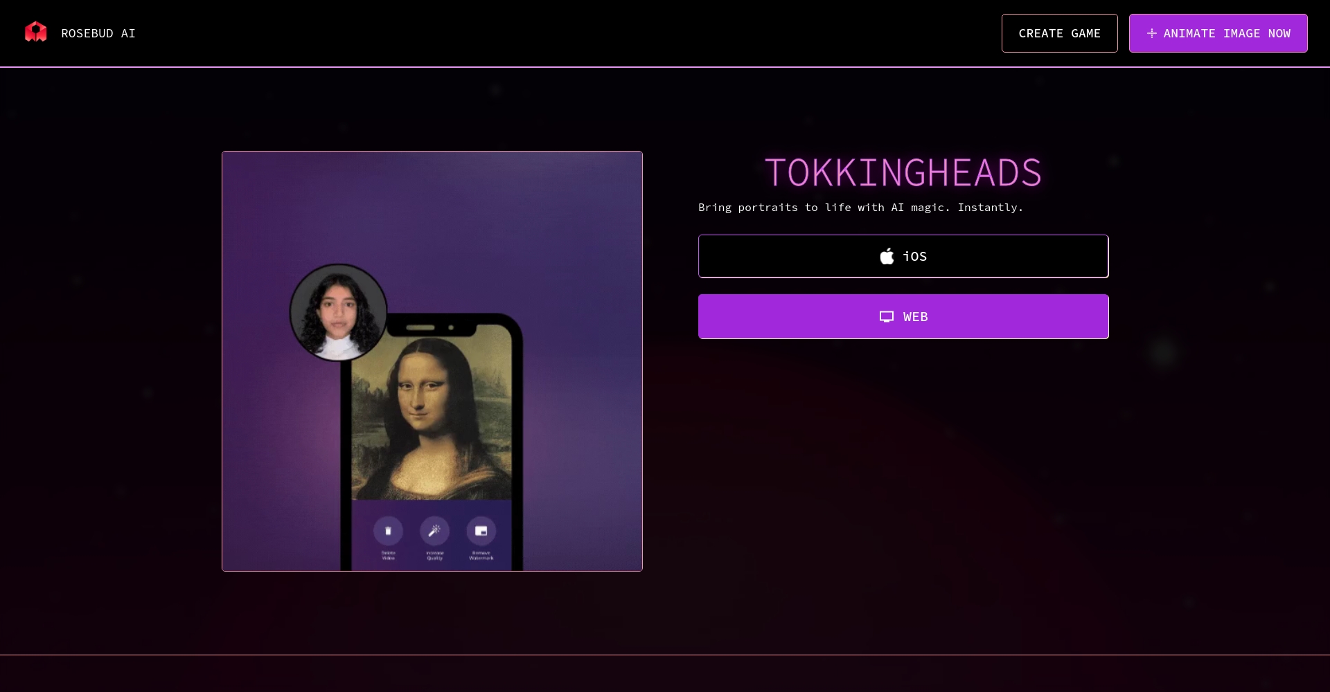 Tokkingheads动画生成器界面