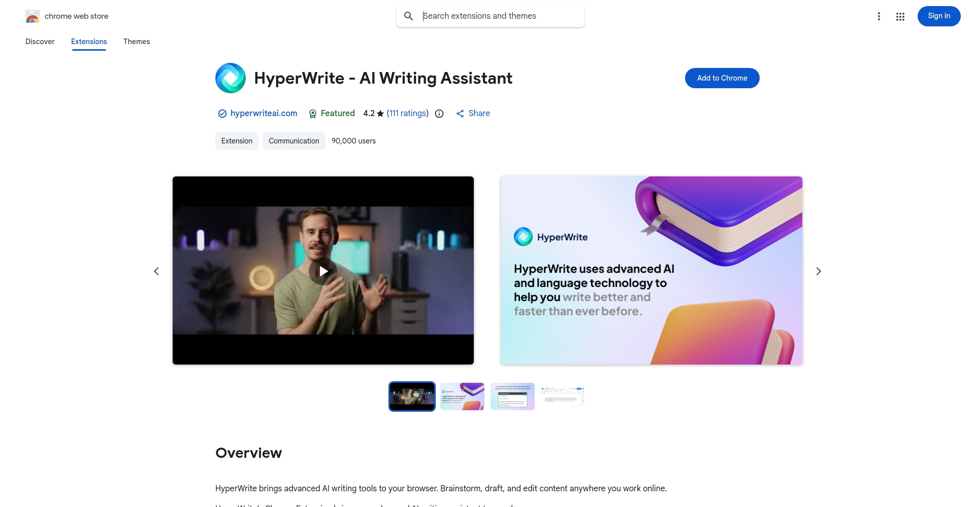 HyperWrite Chrome插件