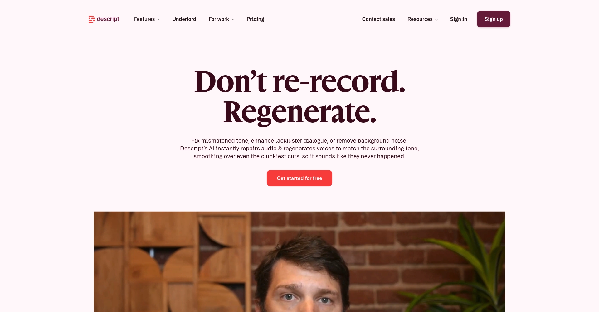 Descript Overdub功能