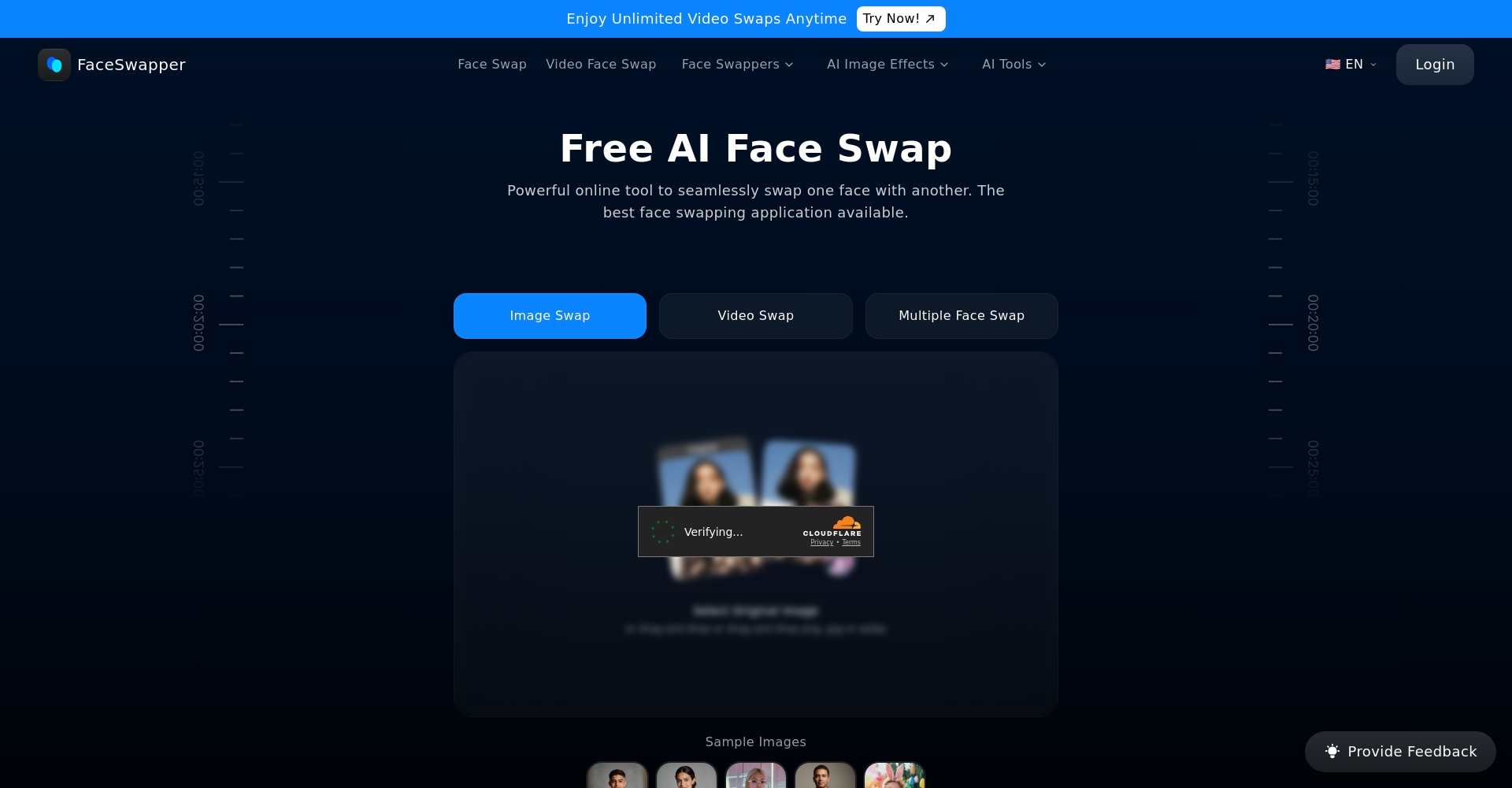 Faceswapper.ai官网界面截图