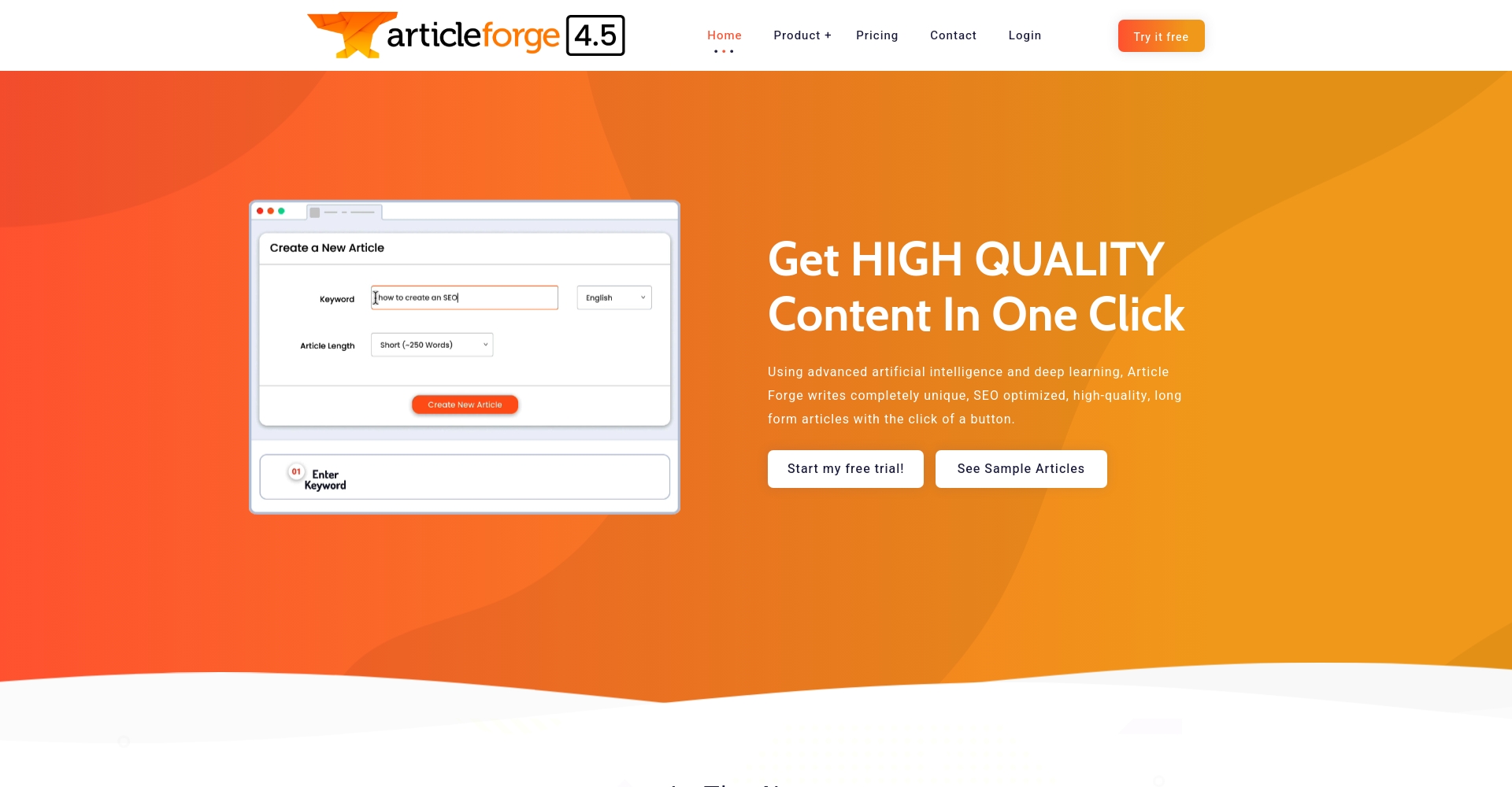 Article Forge官网首页