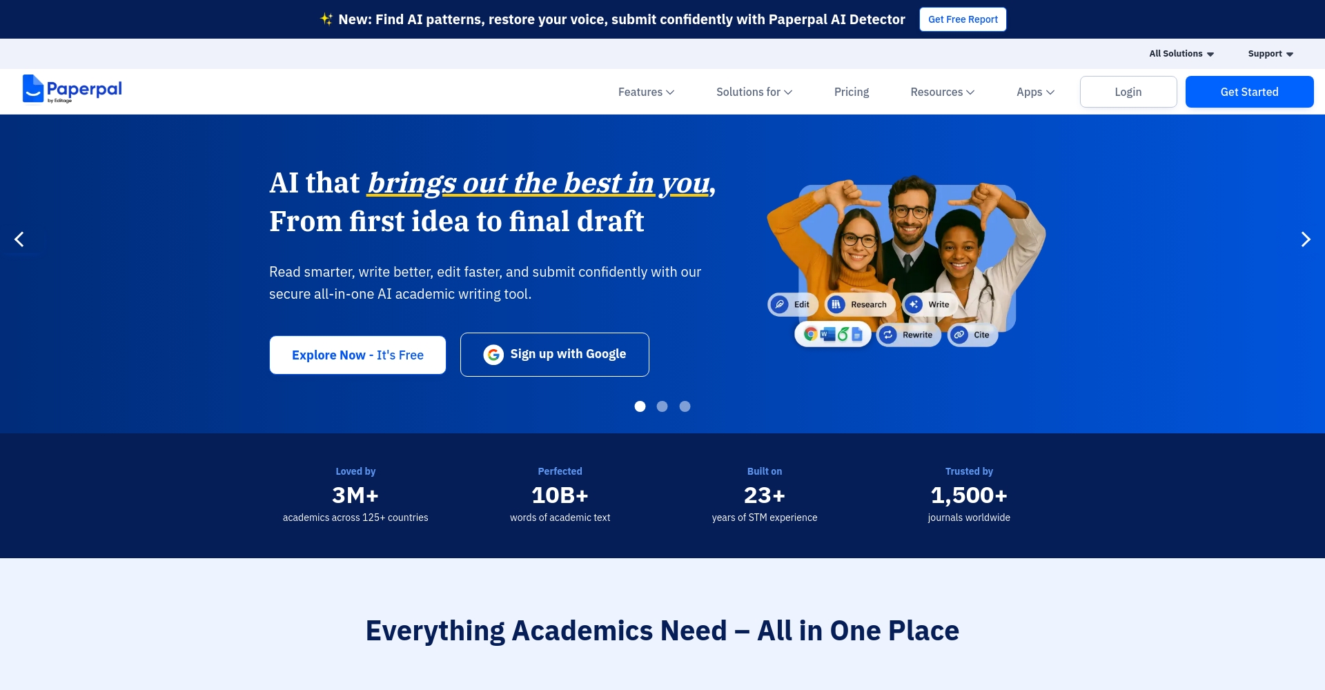 paperpal ai官方网站截图