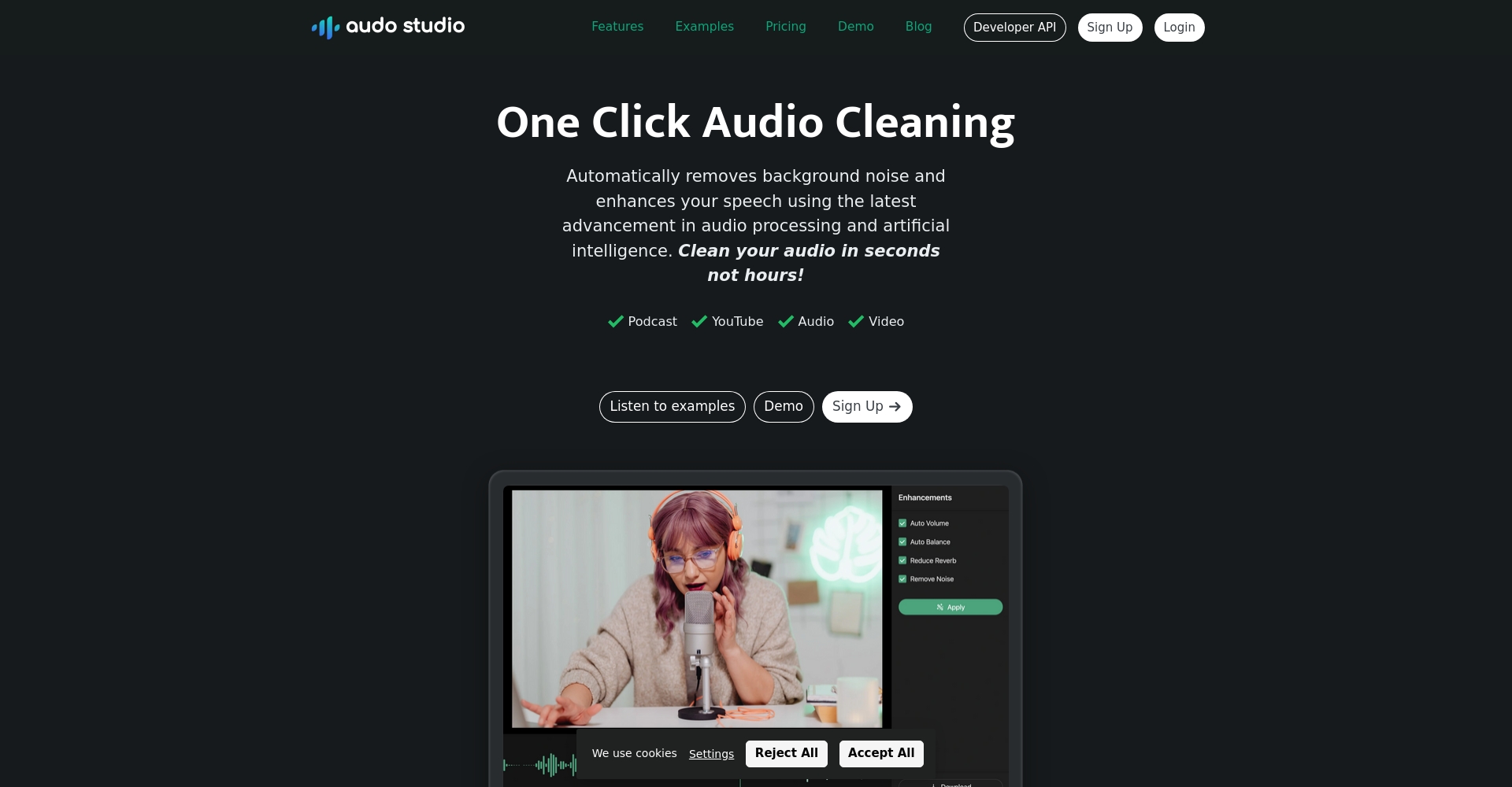 audo studio官网界面