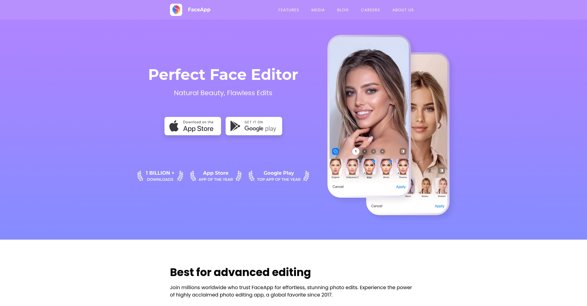 FaceApp变老与美颜效果