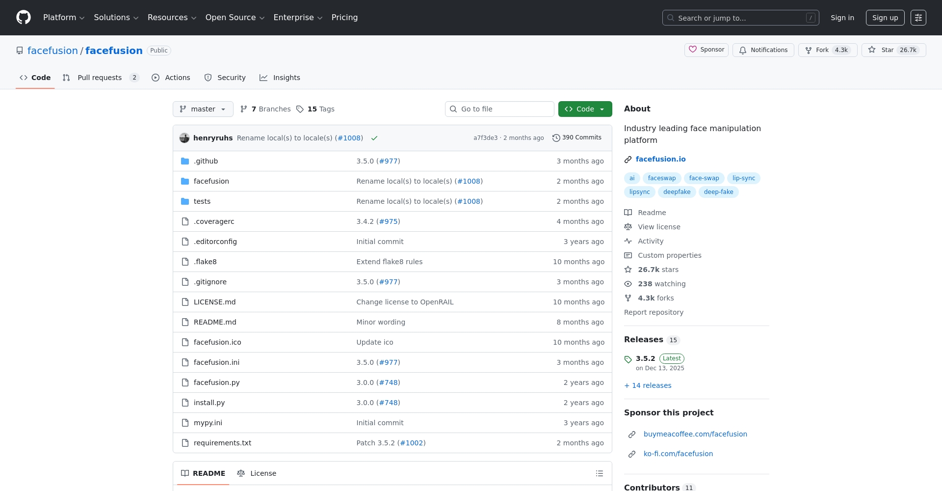 FaceFusion开源本地换脸工具