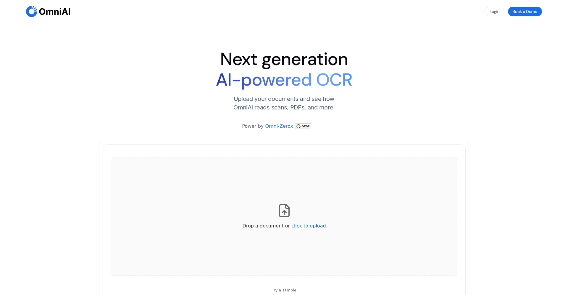 OmniAI文档智能处理演示