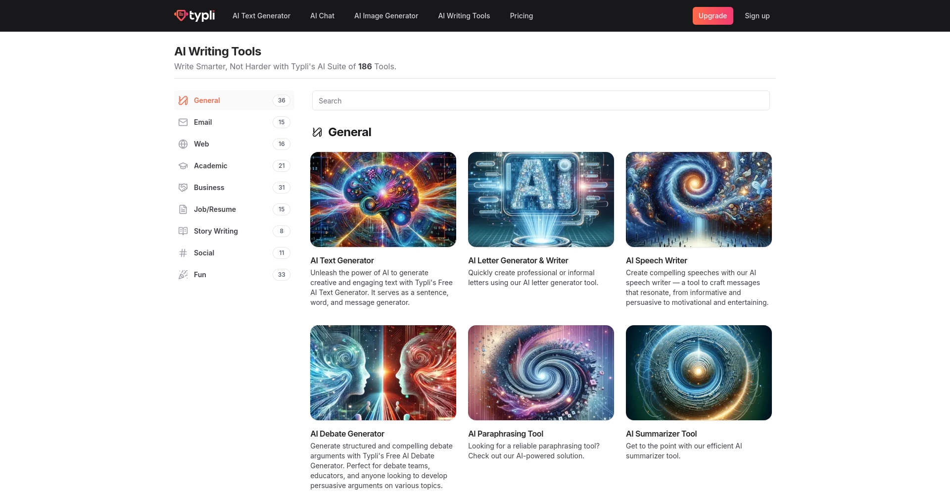 Typli.ai 工具页面