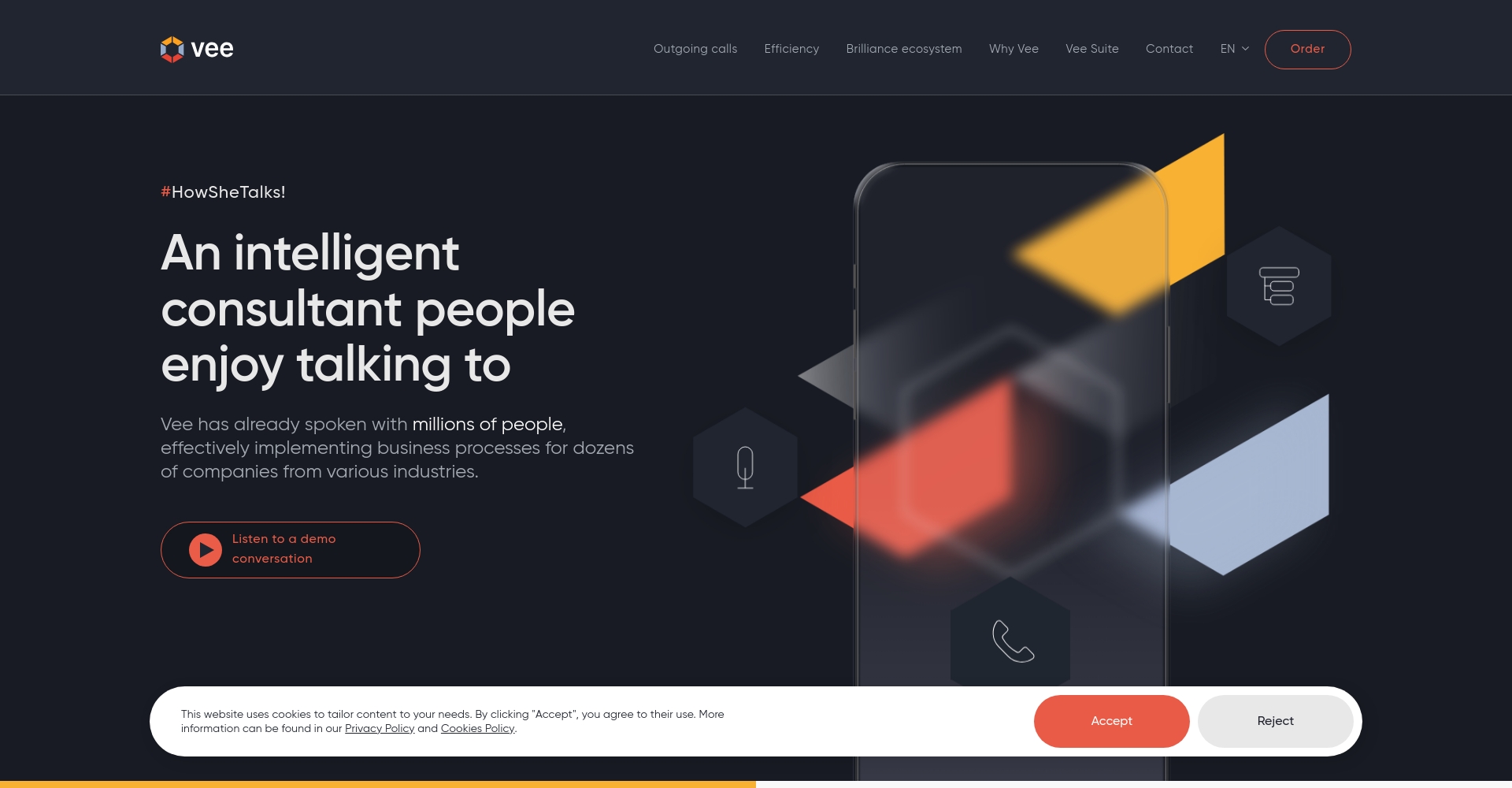 Vee Desk官网截图