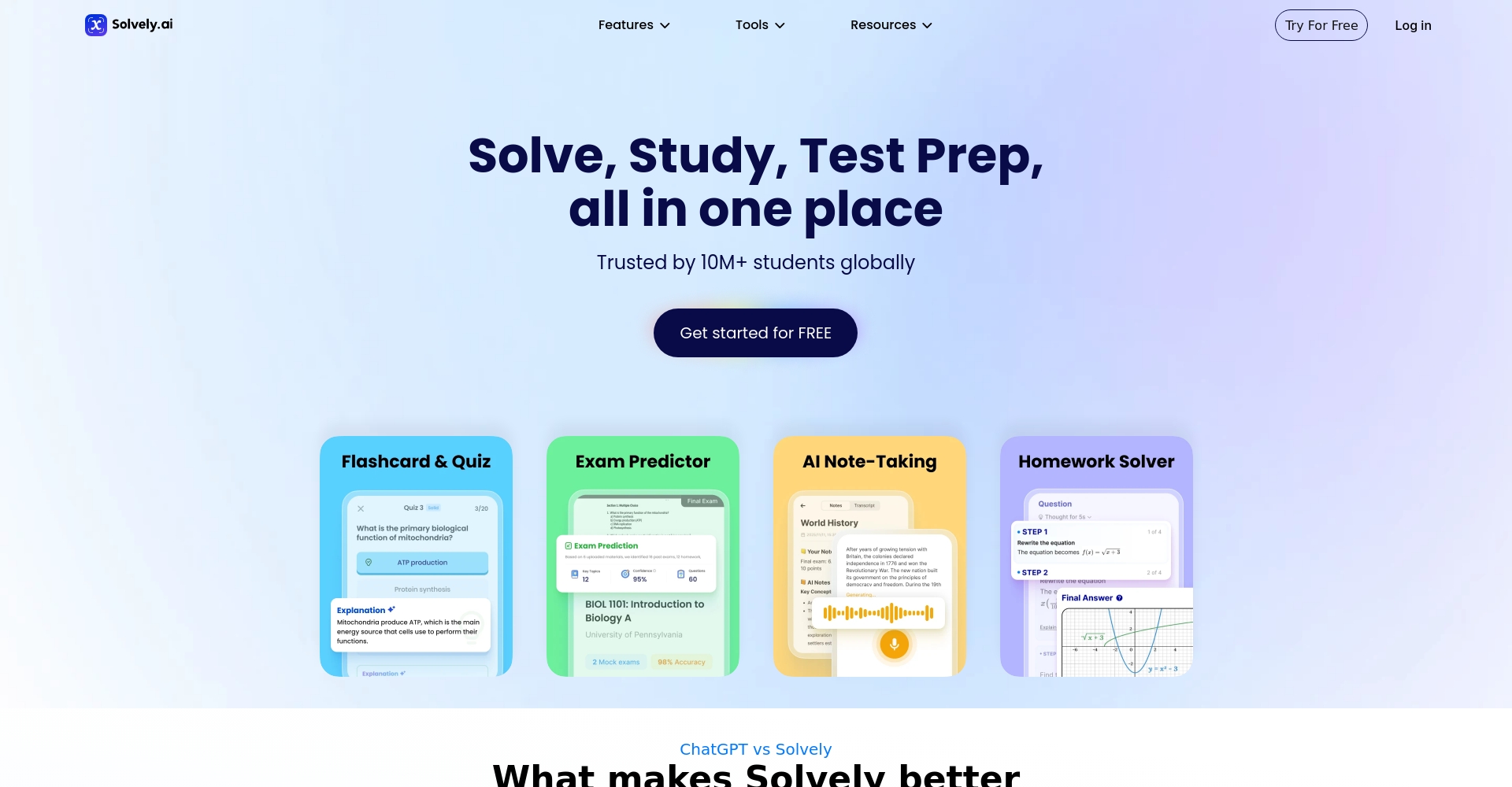 Solvely AI官网页面截图
