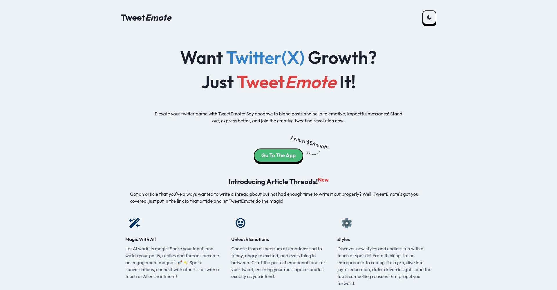 TweetEmote官网截图