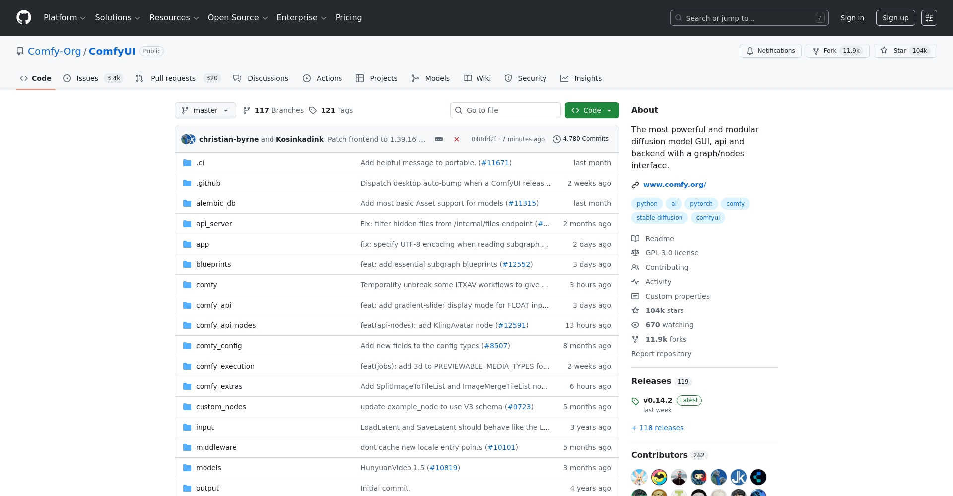 ComfyUI流程编辑界面