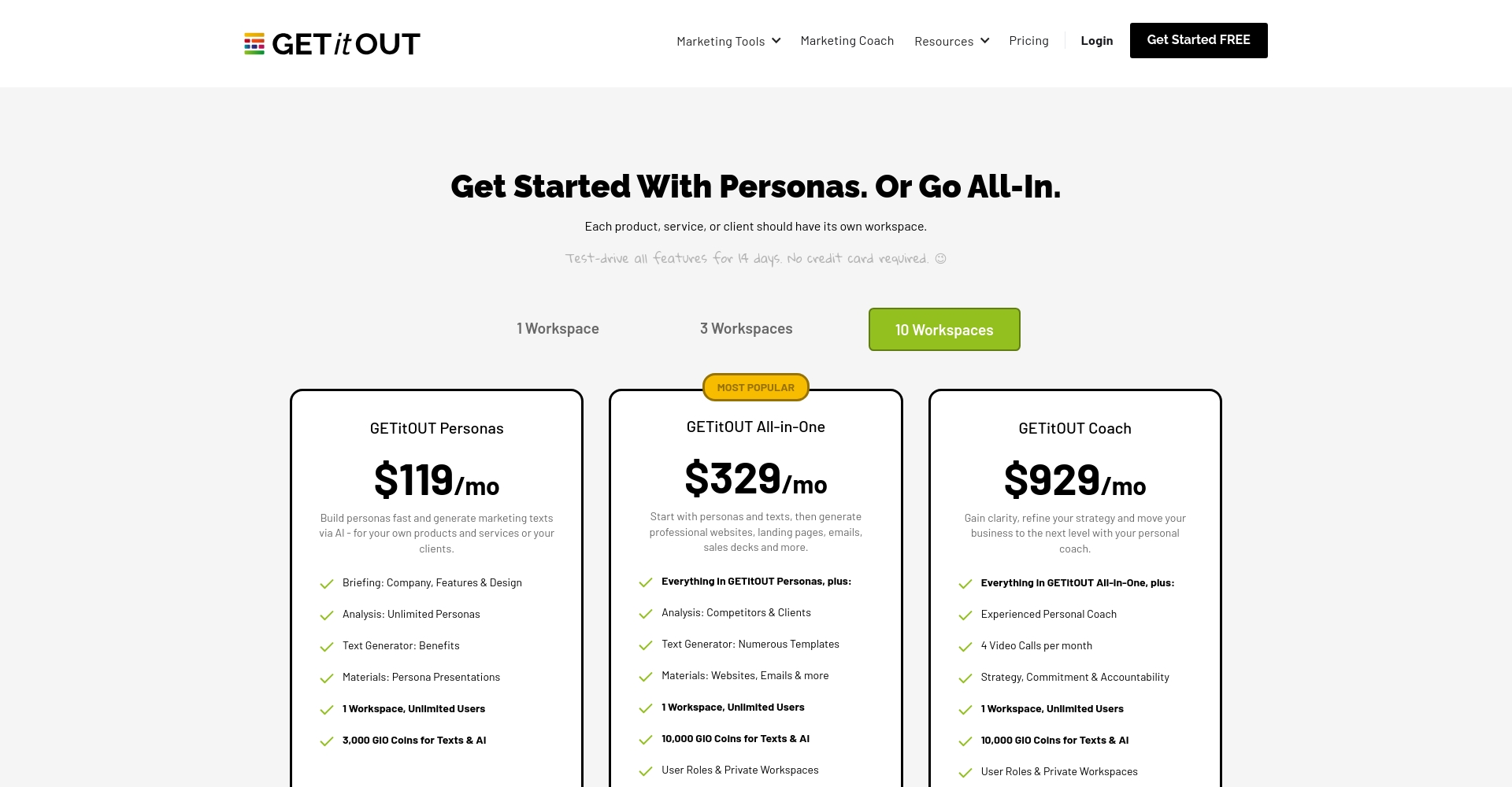 GETitOUT价格订阅方案官网截图