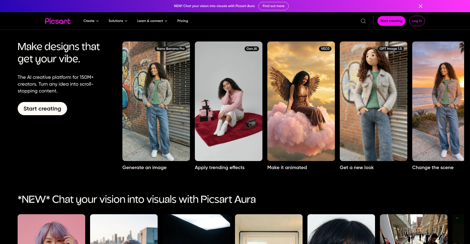 Picsart AI 图片与视频特效效果图