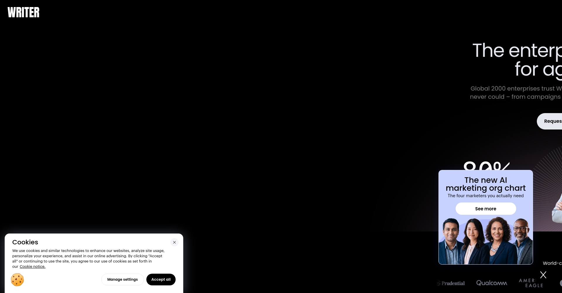 Writer平台内容创作界面