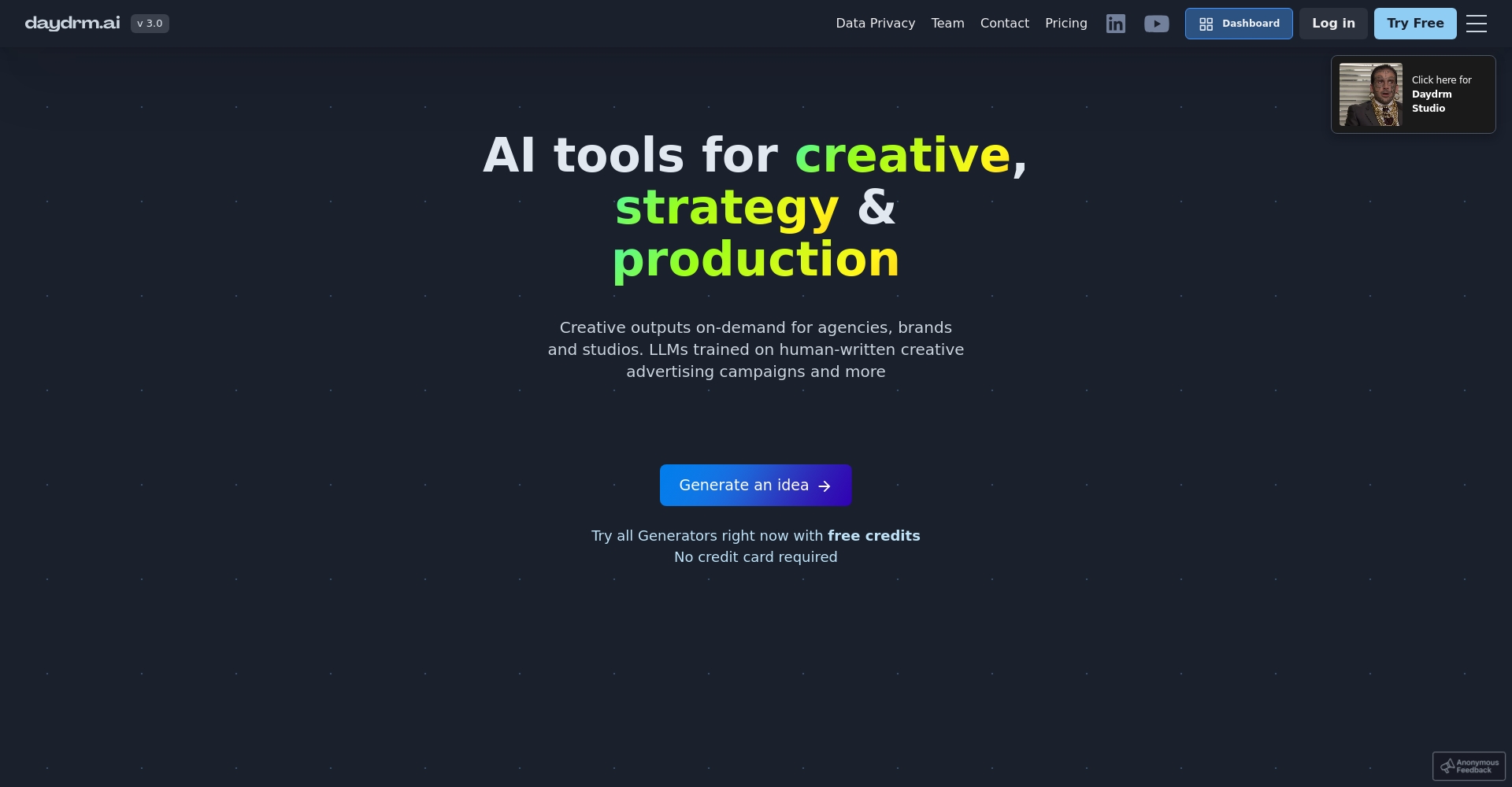 Daydrm.ai官网首页截图