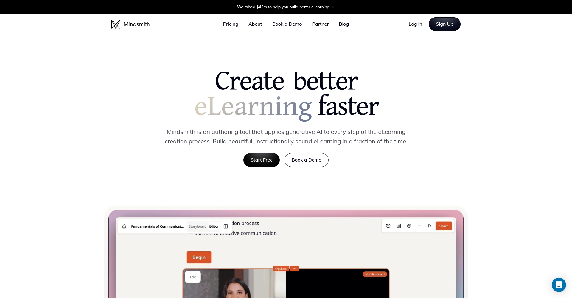 Mindsmith官网首页界面