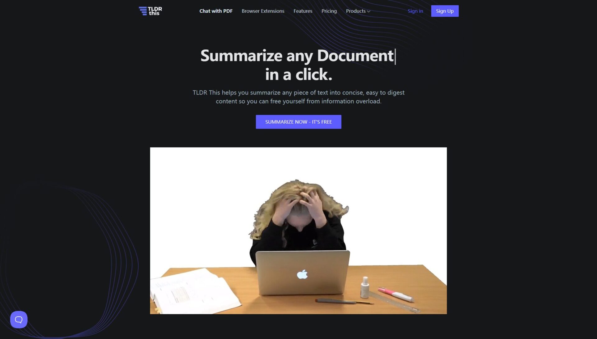 TLDR This官网截图