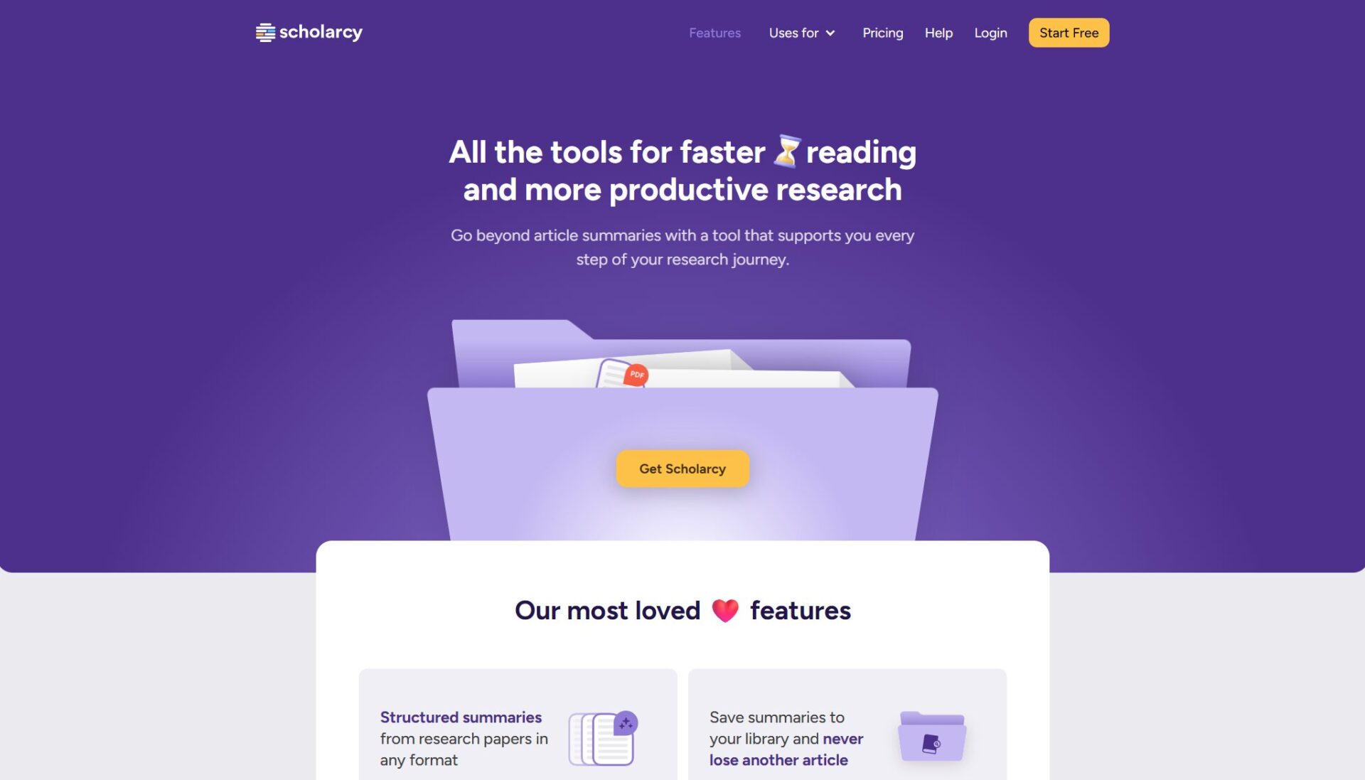 Scholarcy功能介绍