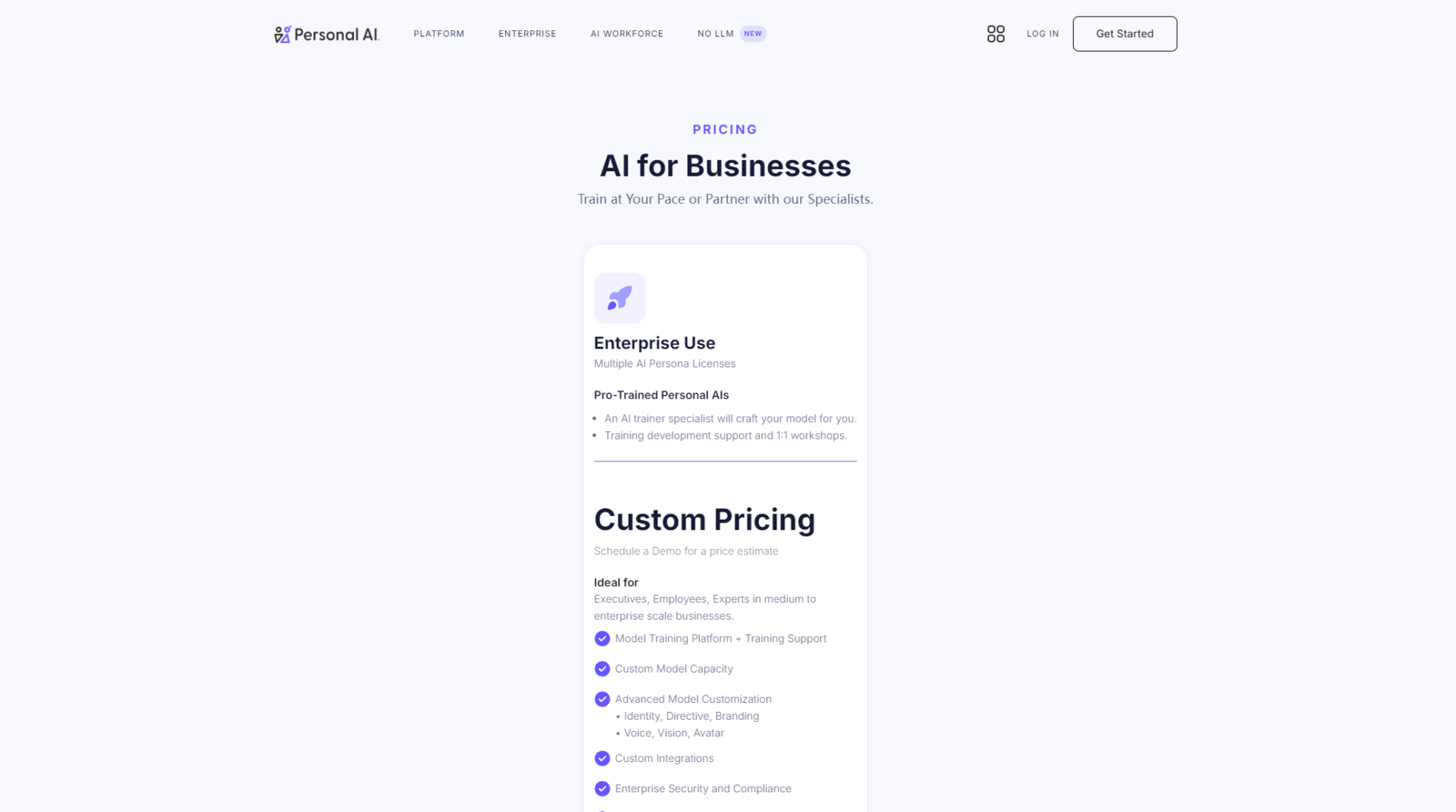 PersonalAI官方價格頁
