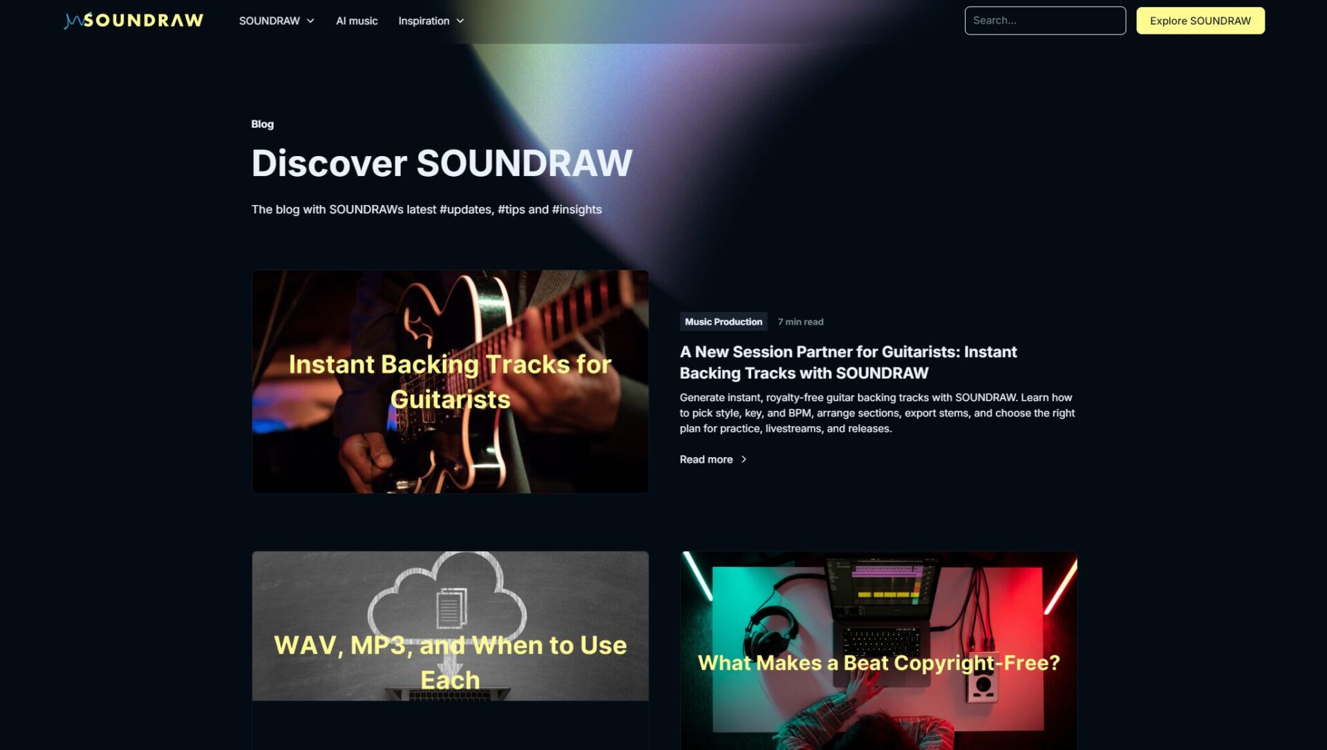 Soundraw AI博客介绍