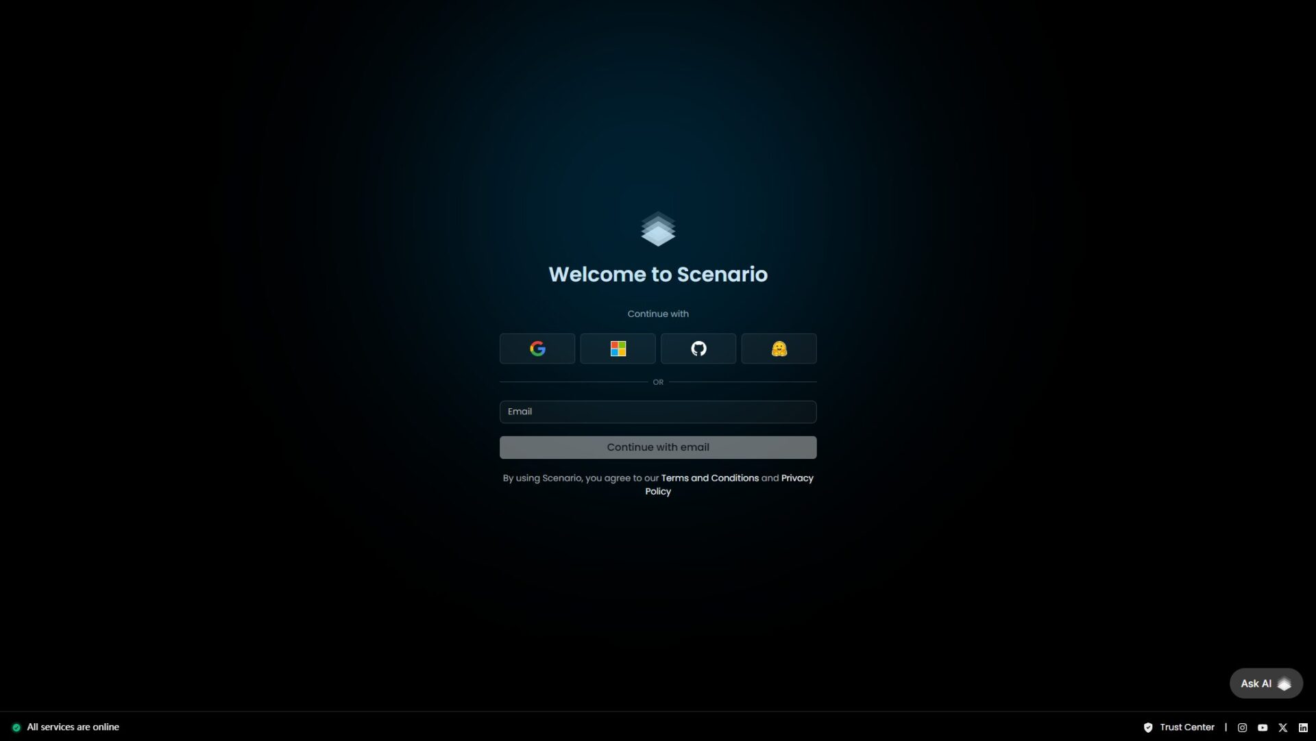 Scenario注册登录页