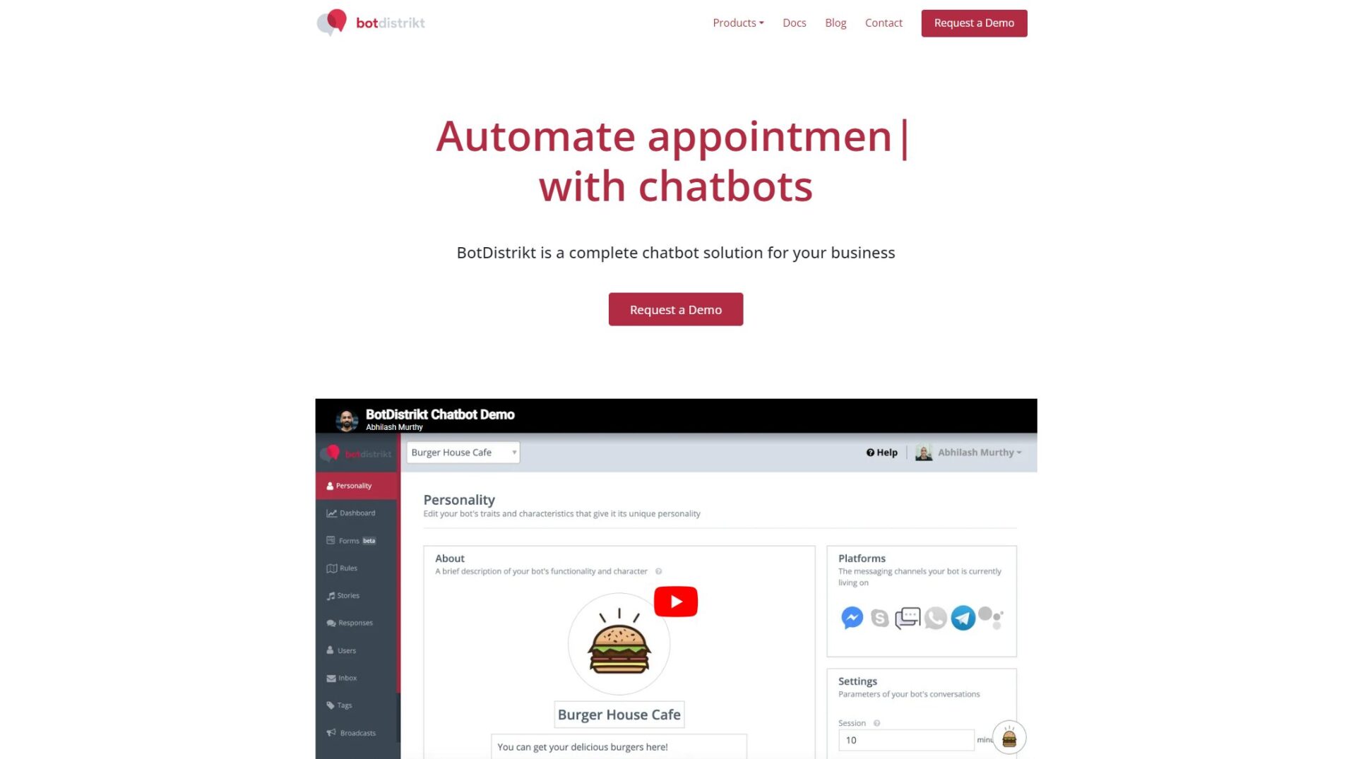 BotDistrikt官网首页截图